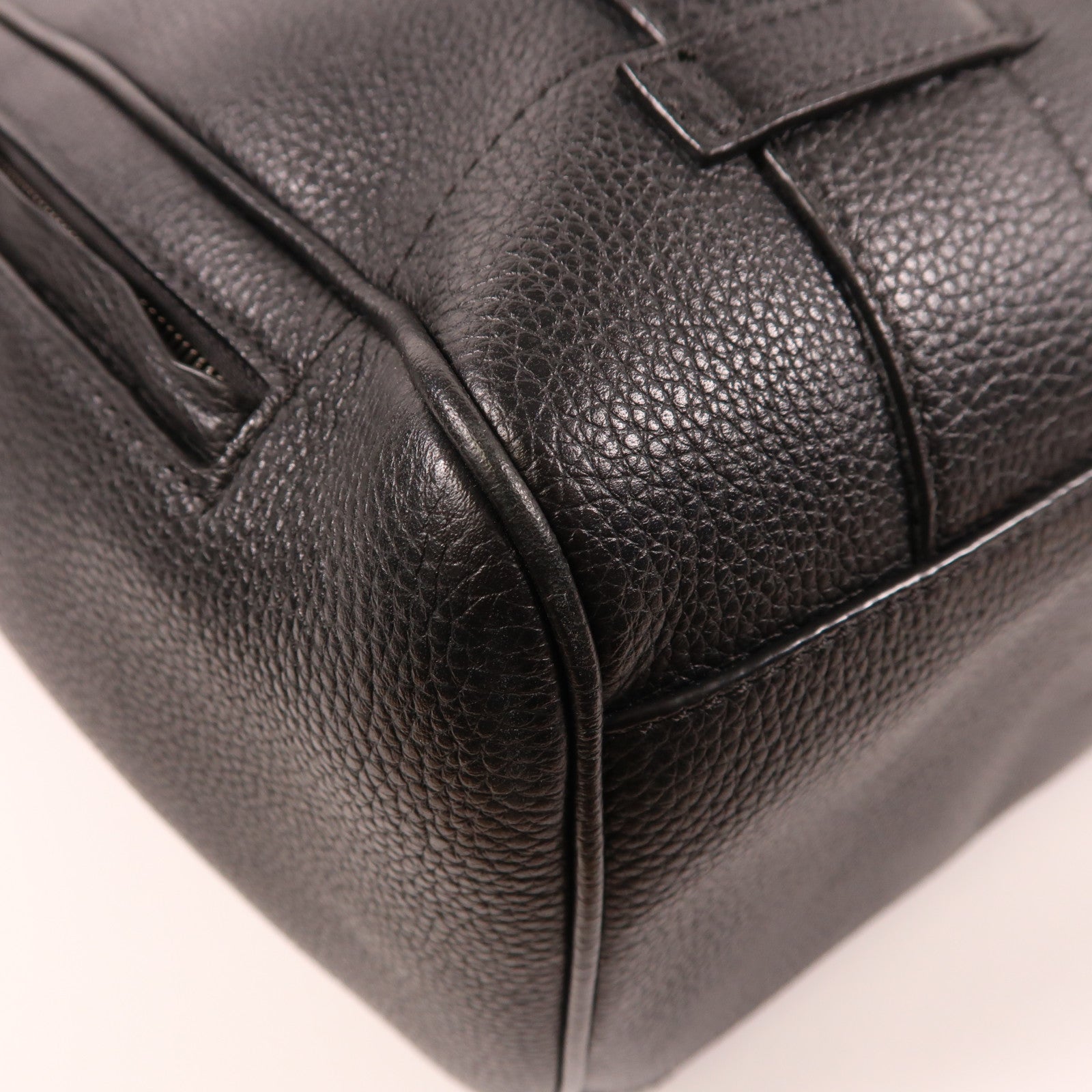 DIOR HOMME 牛皮皮革Dior Backpack銀扣背包黑色