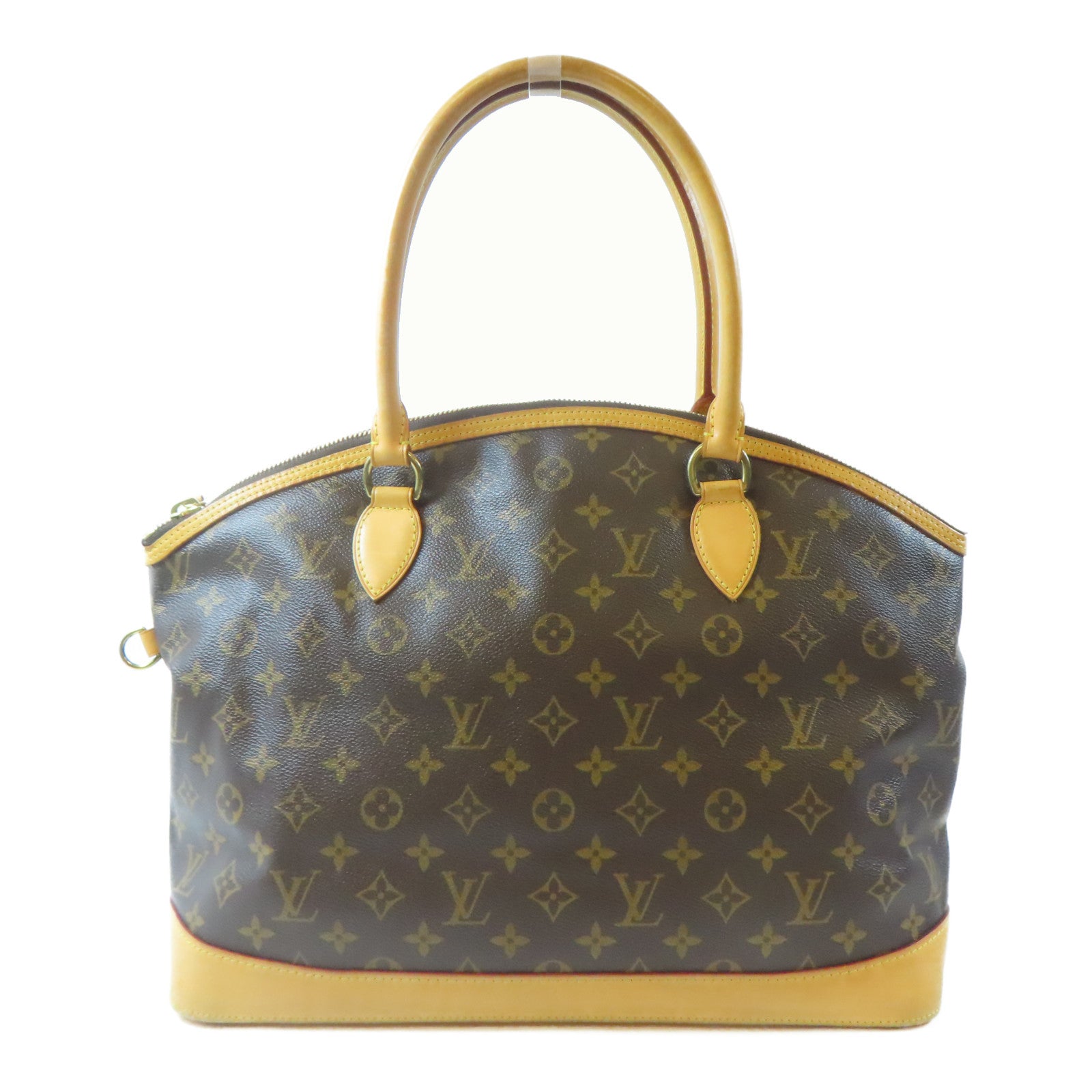 LOUIS VUITTON 【激減優惠】Monogram Lockit Horizontal金扣肩背袋啡色