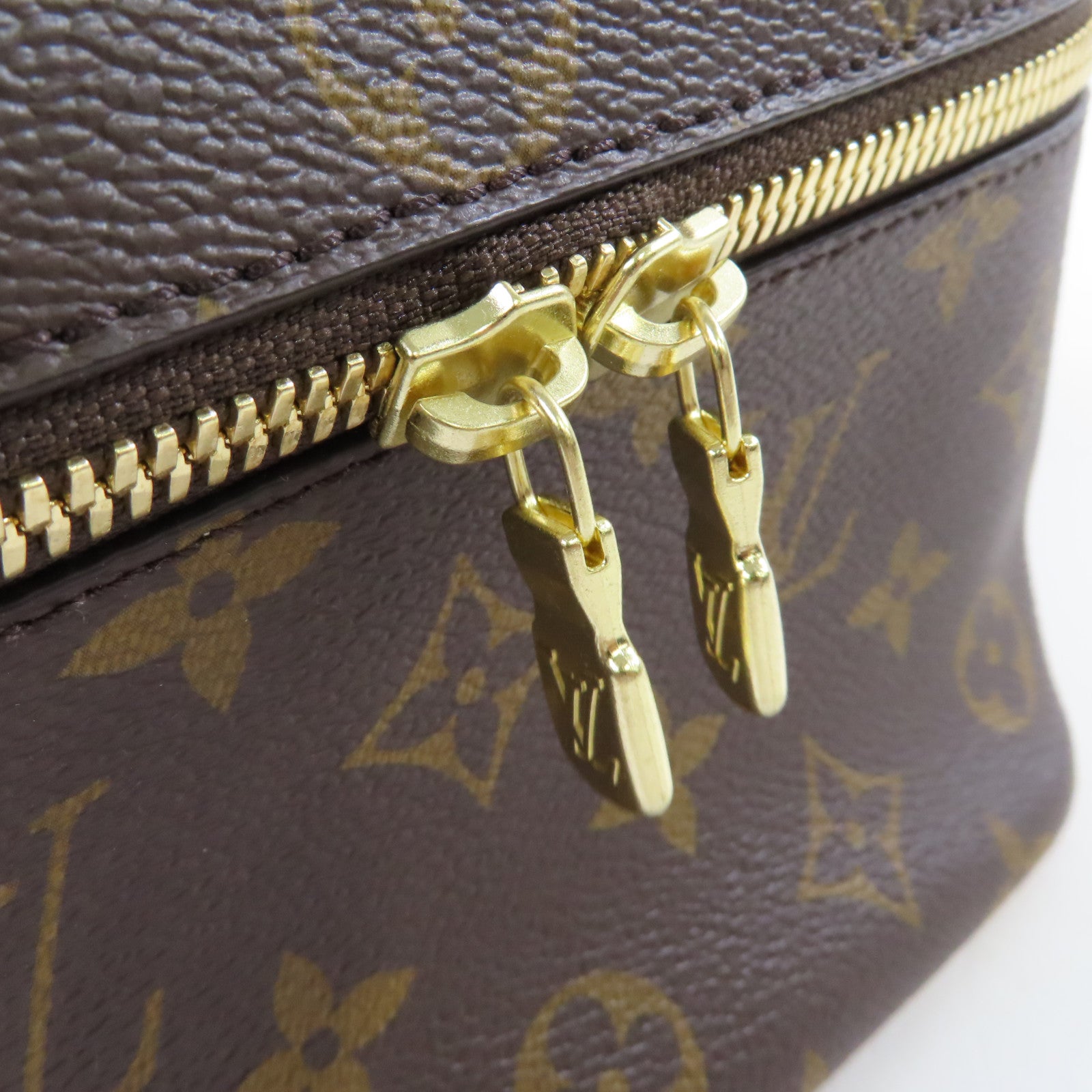 LOUIS VUITTON Monogram Nice Mini Beauty Case化妝袋/手拿包啡色