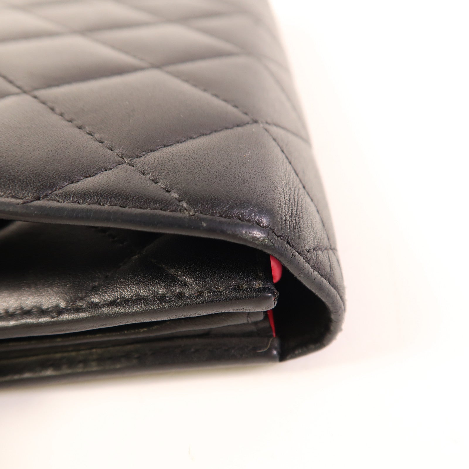 CHANEL CC SHW Cambon Long Wallet Calfskin Leather Black
