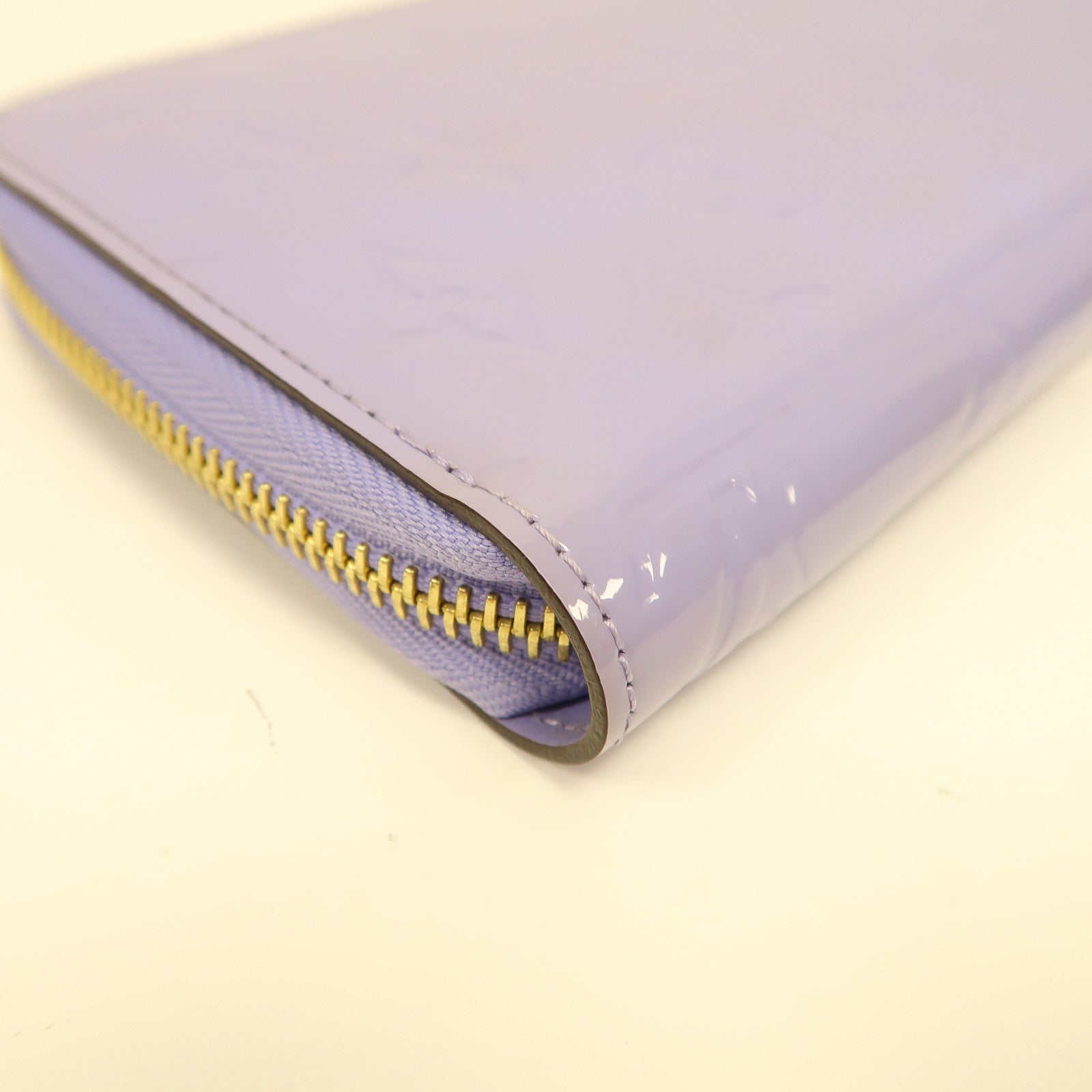 LOUIS VUITTON 【激減優惠】Vernis Zipper Long Wallet金扣長錢包淡紫色
