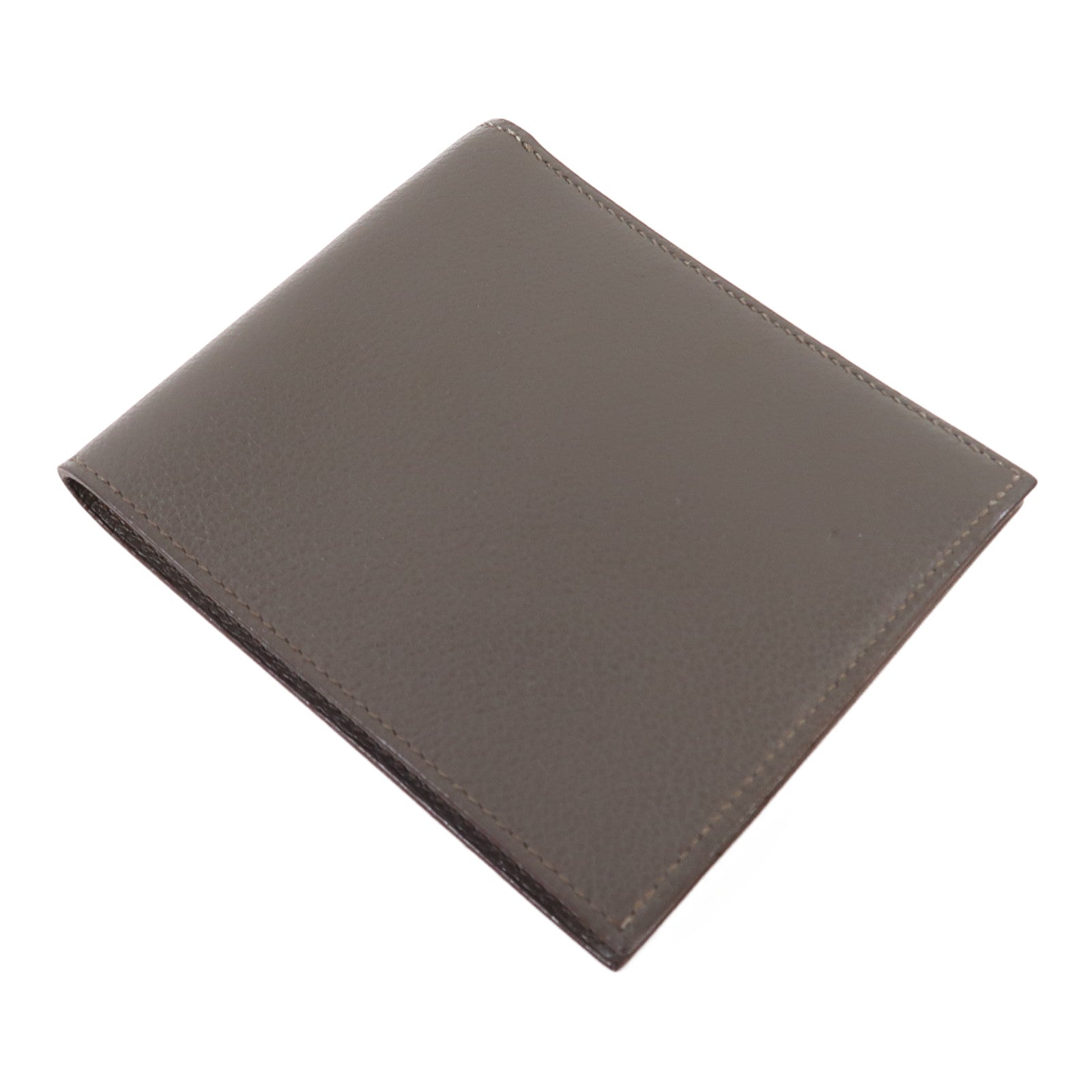 HERMES Evercolor皮革Compact Wallet錢包Etain 錫器灰色