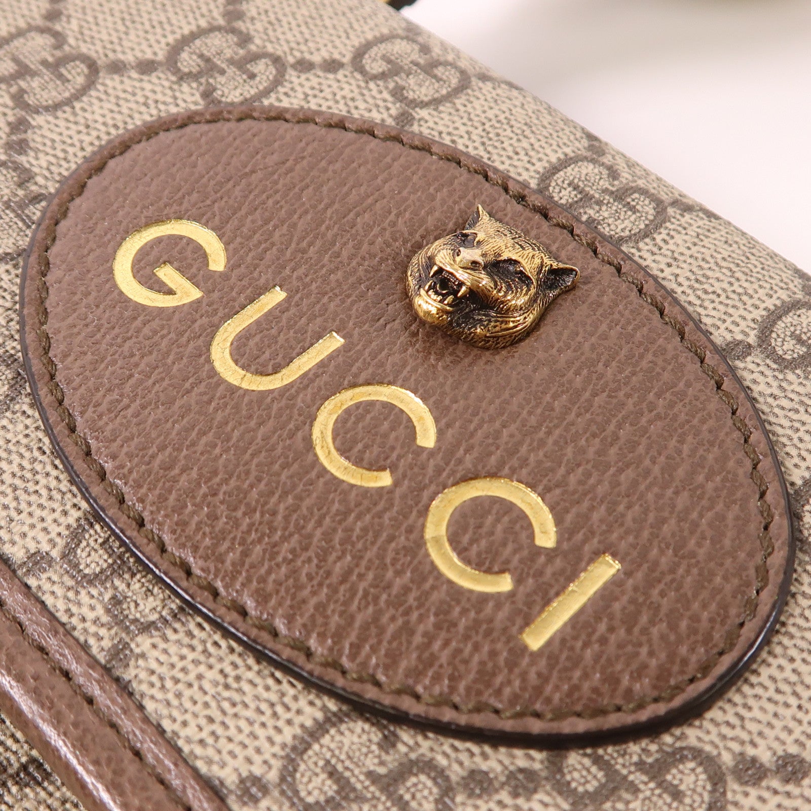 GUCCI GG GHW Neo Vintage Small Shoulder Bag 501050 Coated Canvas Brown