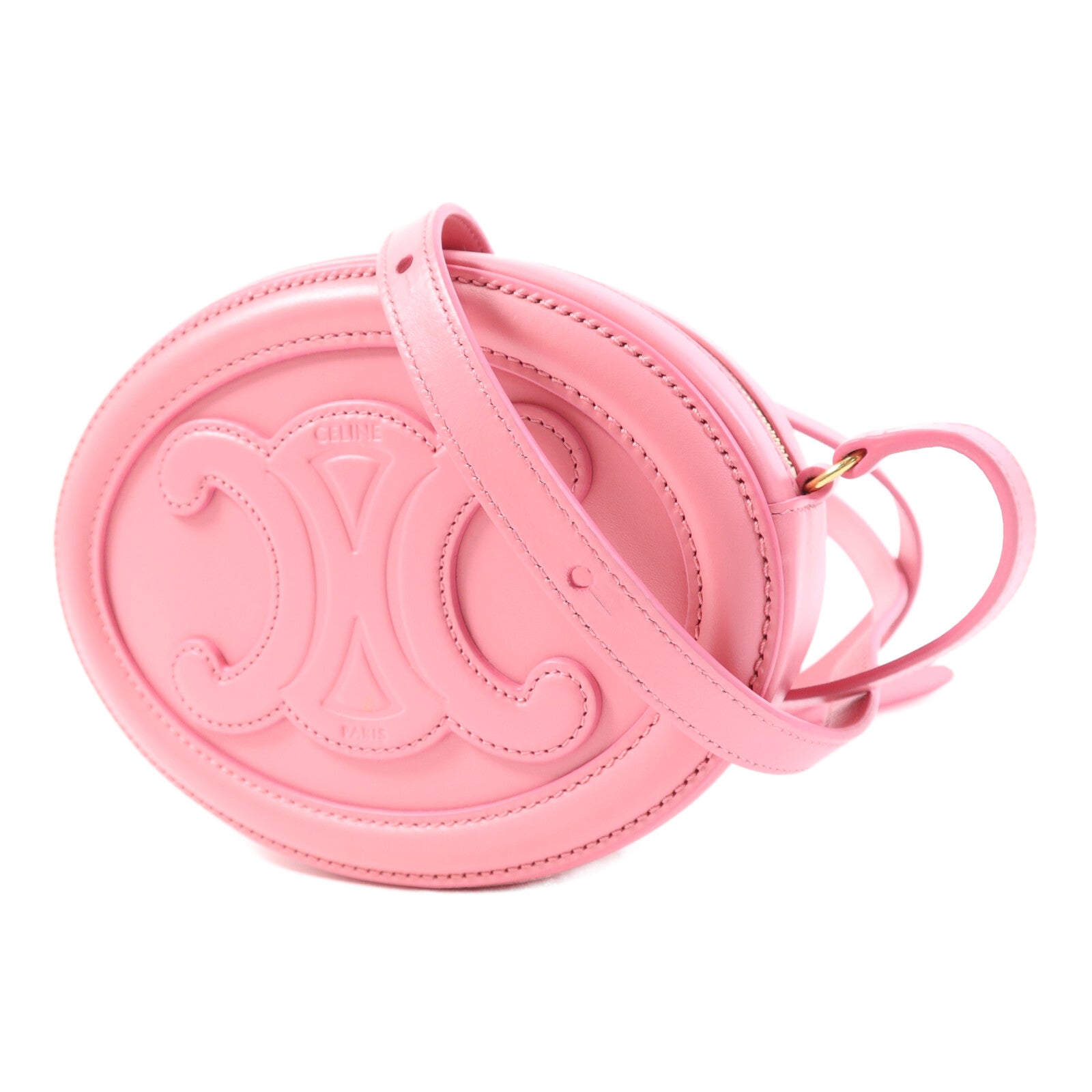 CELINE 牛皮皮革Cuir Triomphe金扣肩背袋