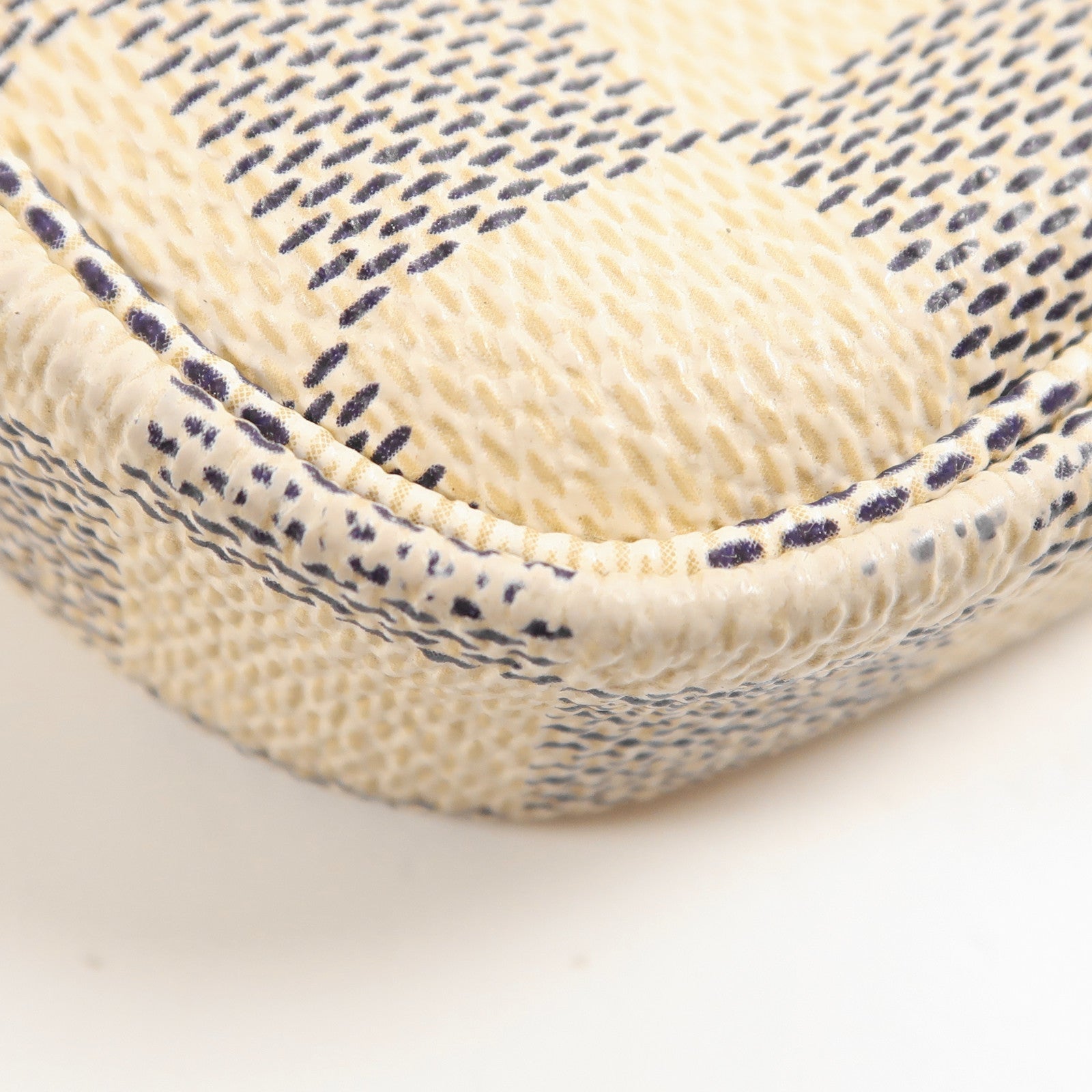 LOUIS VUITTON Damier Azur Mini Pochette Accessoires金扣鏈帶手挽袋