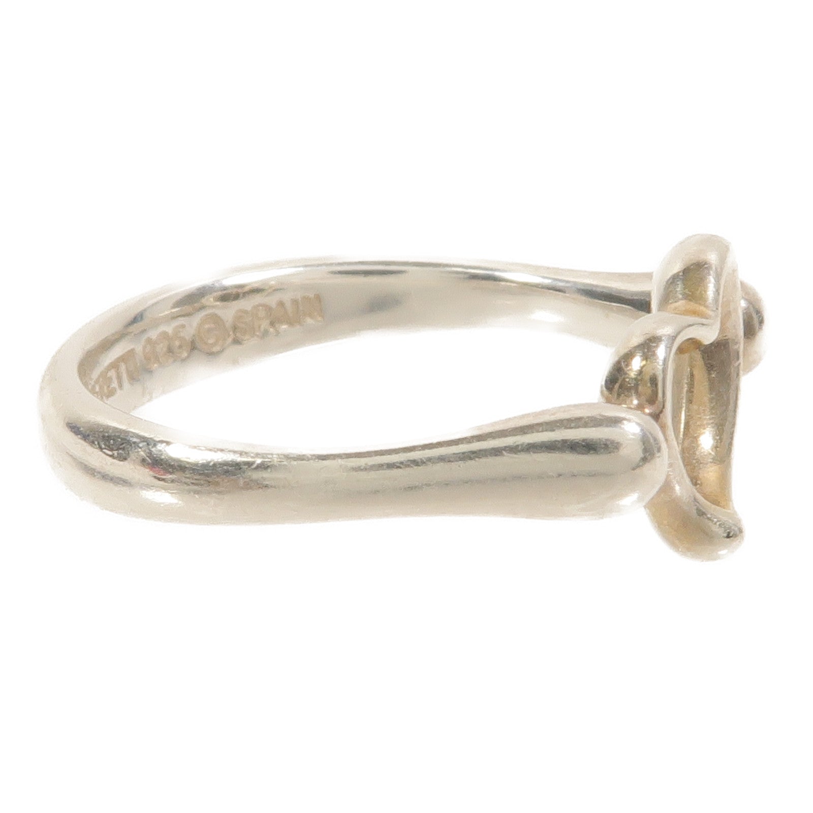 TIFFANY＆CO 925純銀Elsa Peretti Open Heart Ring戒指