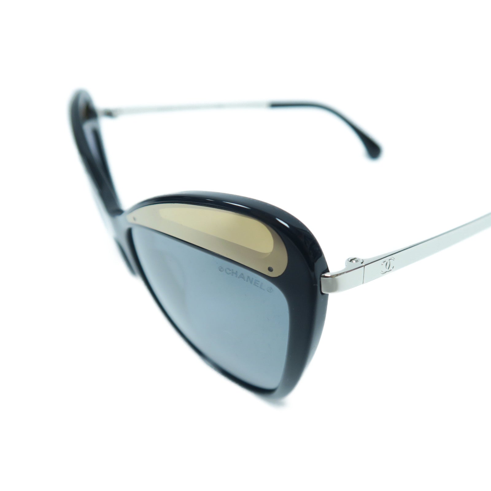CHANEL 【激減優惠】PVC Sunglasses銀扣太陽眼鏡黑色