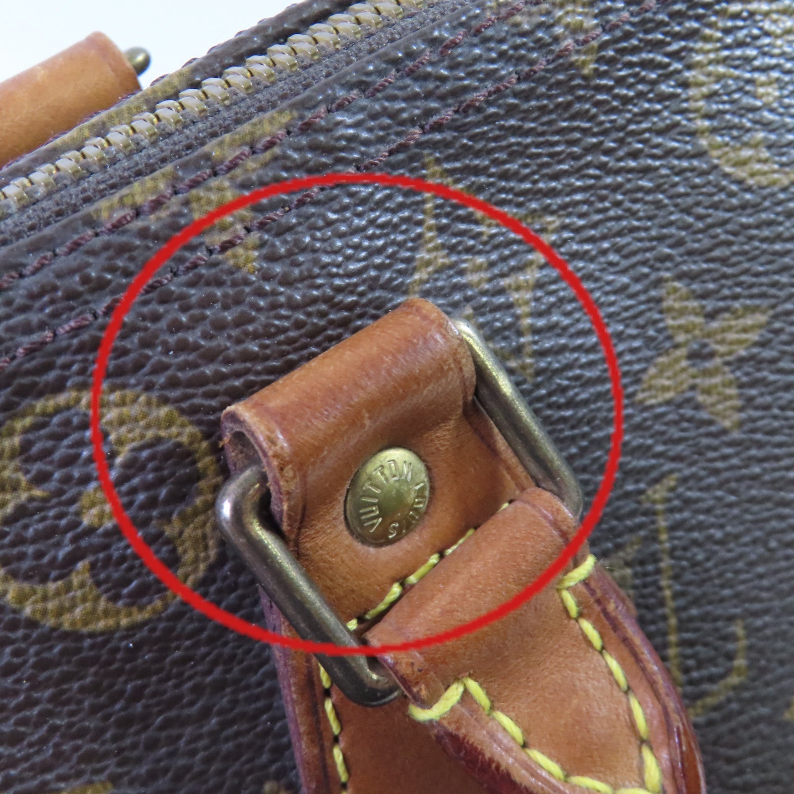 LOUIS VUITTON Monogram Speedy 30 Hand Bag金扣手挽袋啡色