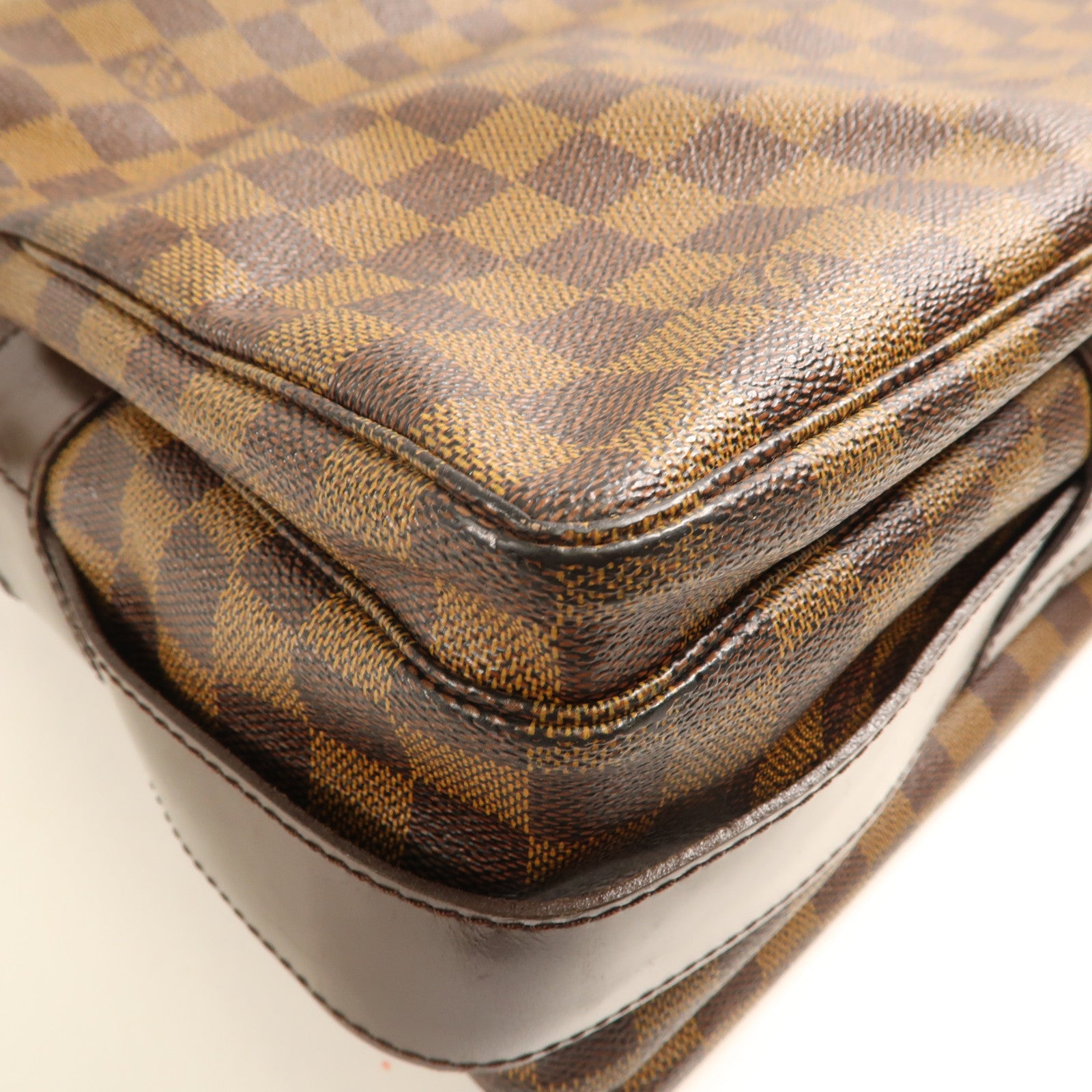 LOUIS VUITTON LV GHW Naviglio Shoulder Messenger Bag N45255 Damier Brown