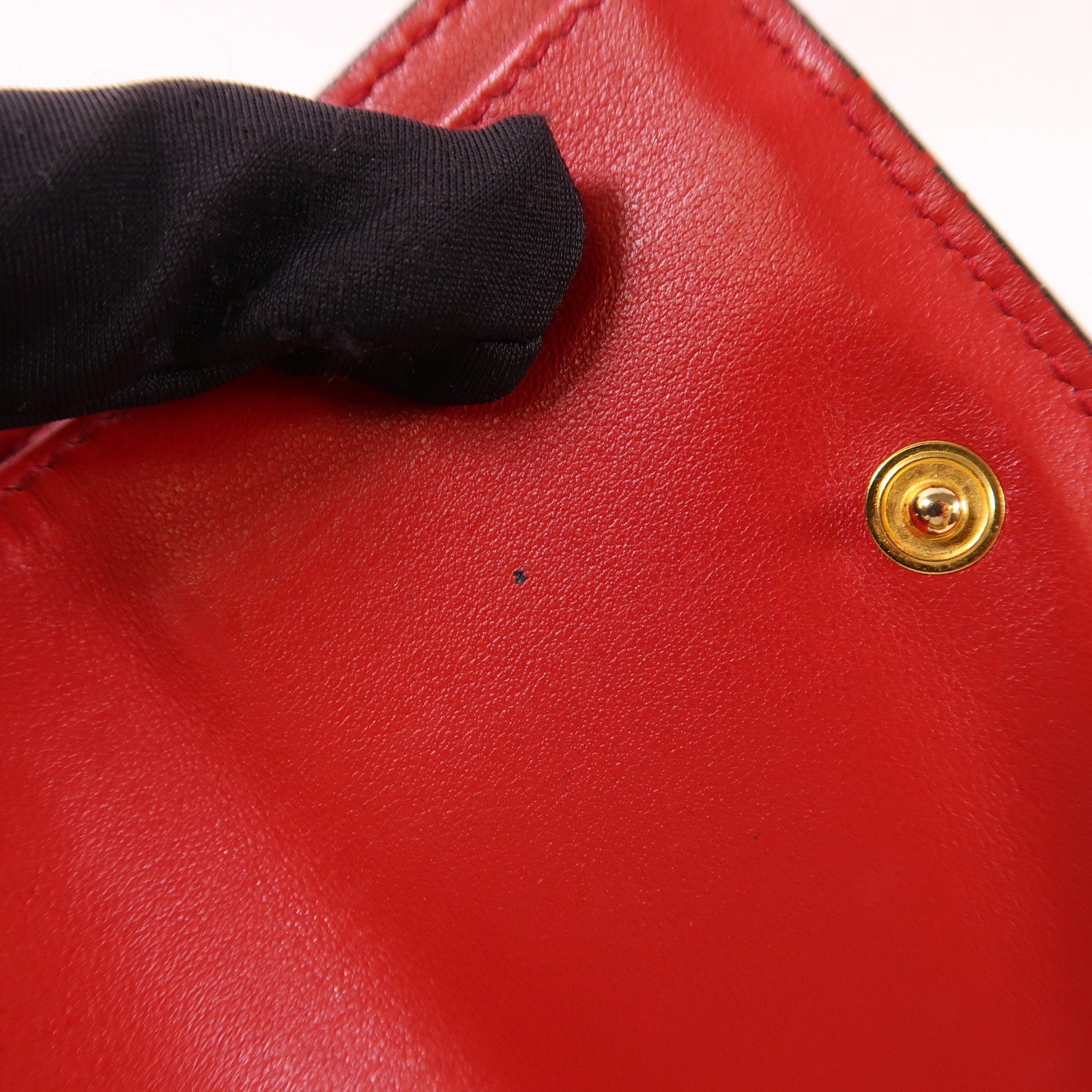PRADA 牛皮皮革Wallet金扣錢包