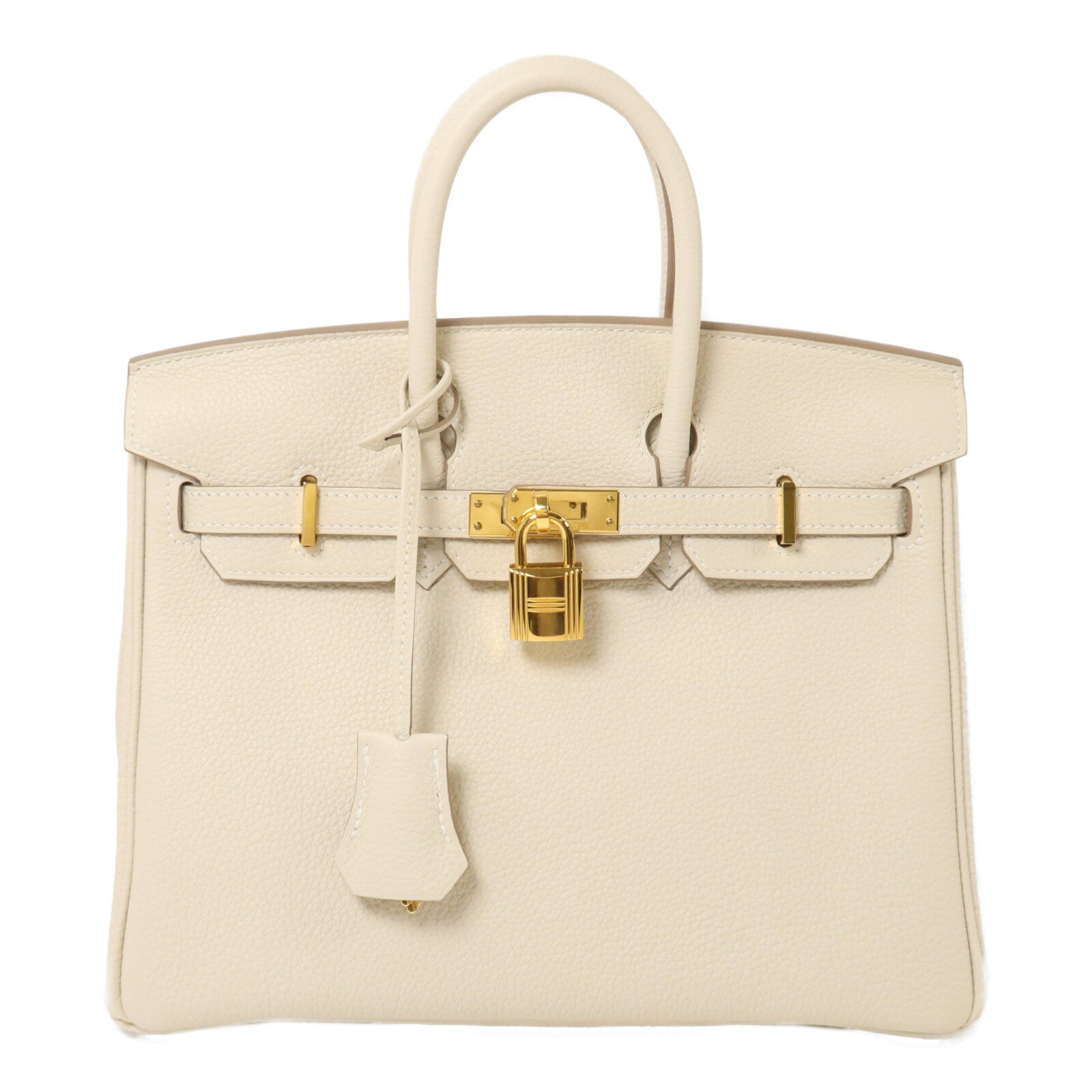 HERMES Togo皮革Birkin 25手挽袋Craie