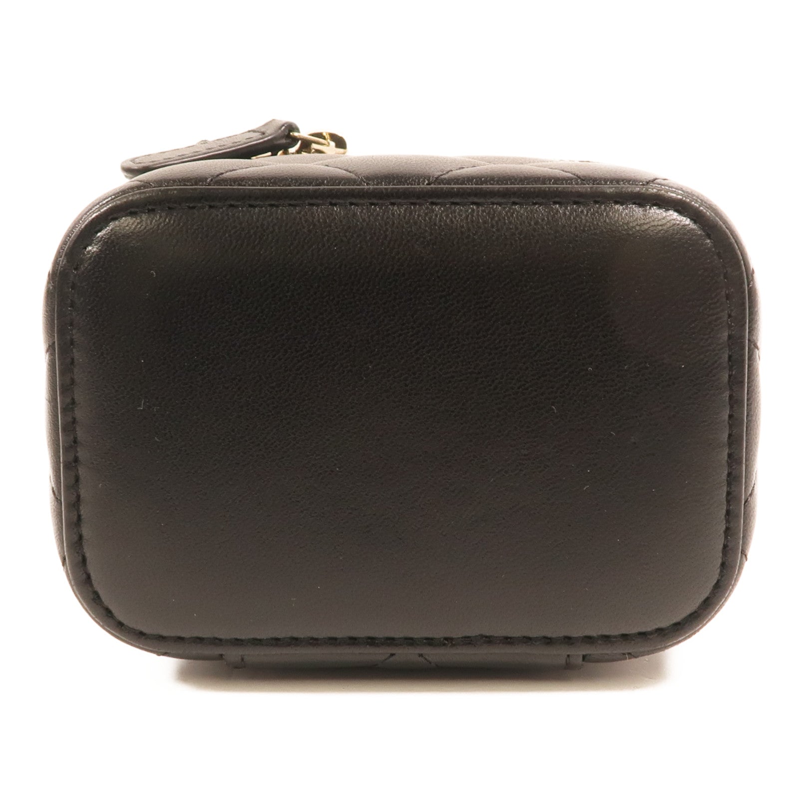 CHANEL 羊皮皮革Vanity Case金扣鏈帶手挽肩背兩用袋