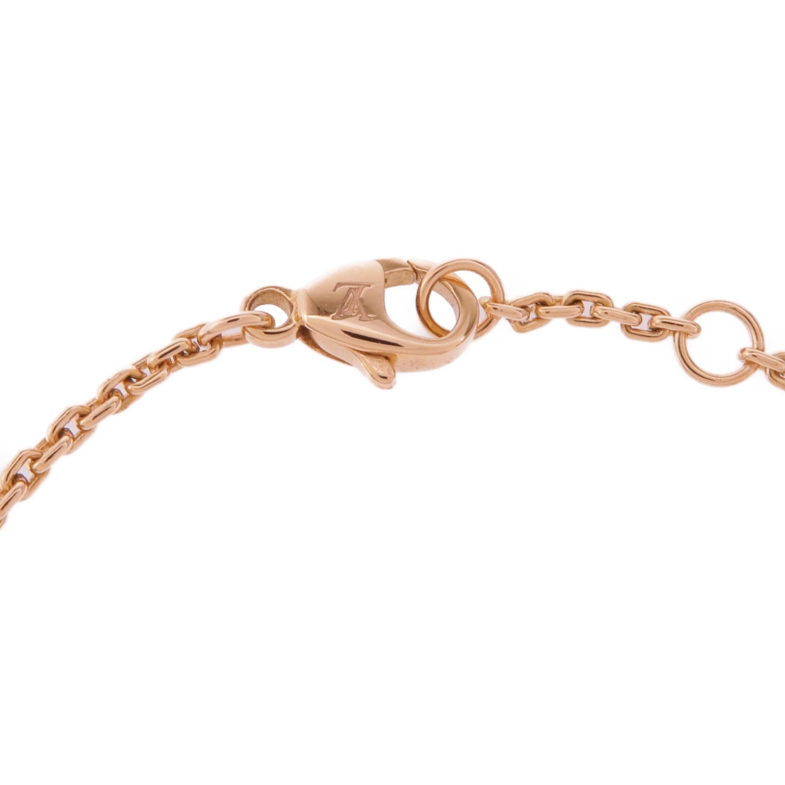 LOUIS VUITTON 18K玫瑰金Idylle Blossom Bracelet鑽石手鏈