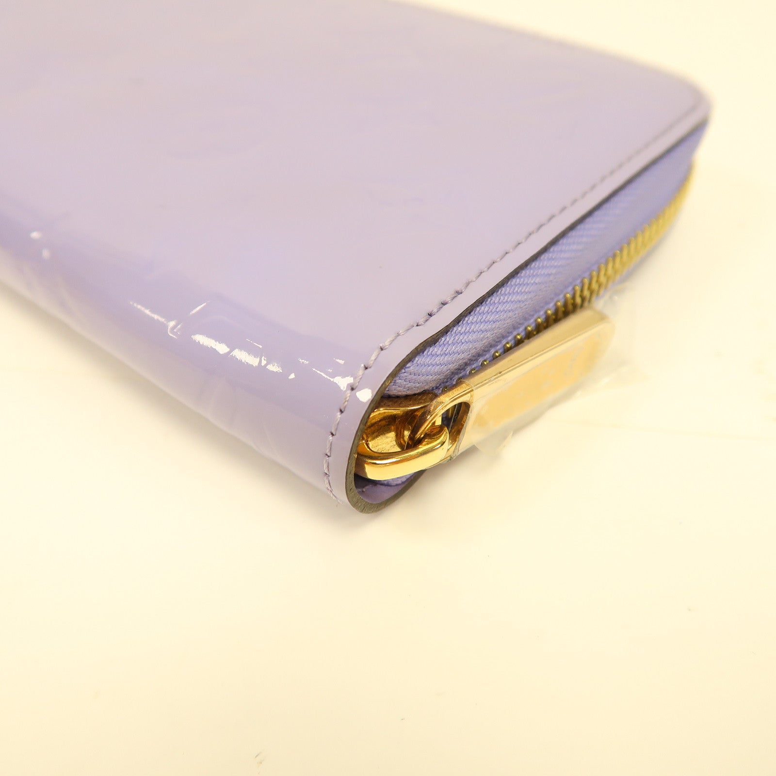 LOUIS VUITTON 【激減優惠】Vernis Zipper Long Wallet金扣長錢包淡紫色