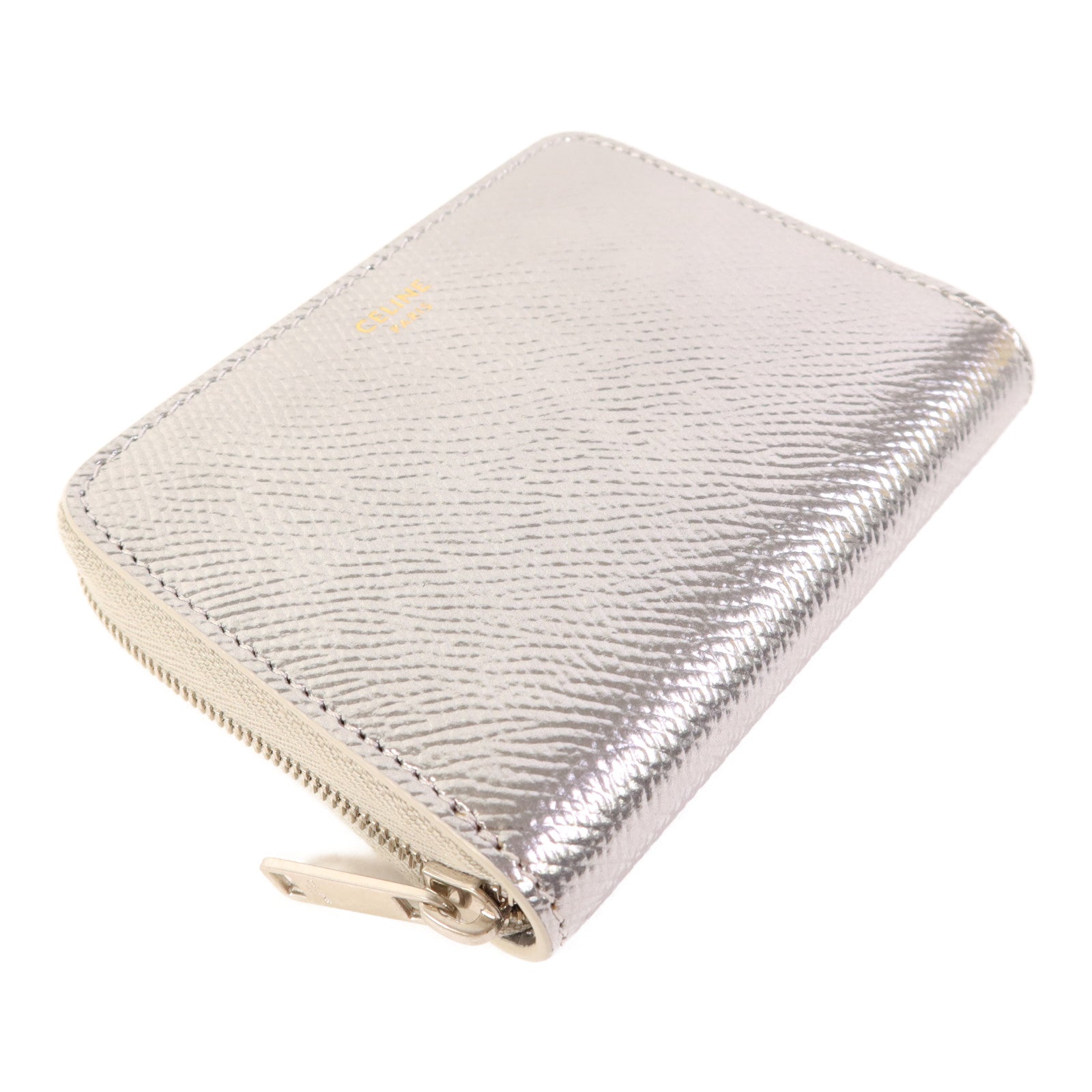 CELINE 牛皮皮革Wallet銀扣錢包