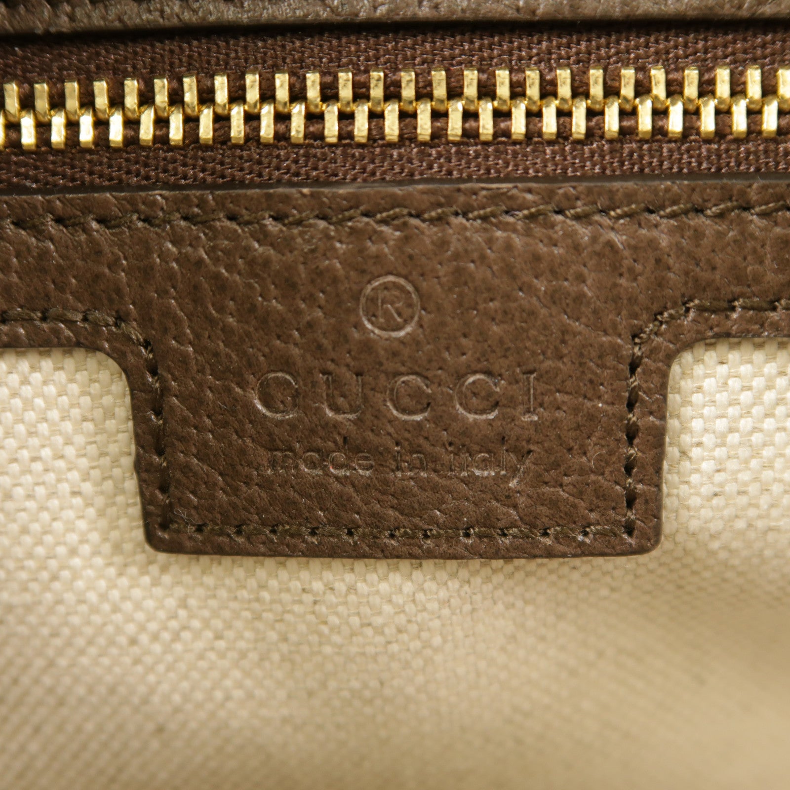 GUCCI GHW Ophidia GG Shoulder Bag Coated Canvas 772239 Brown