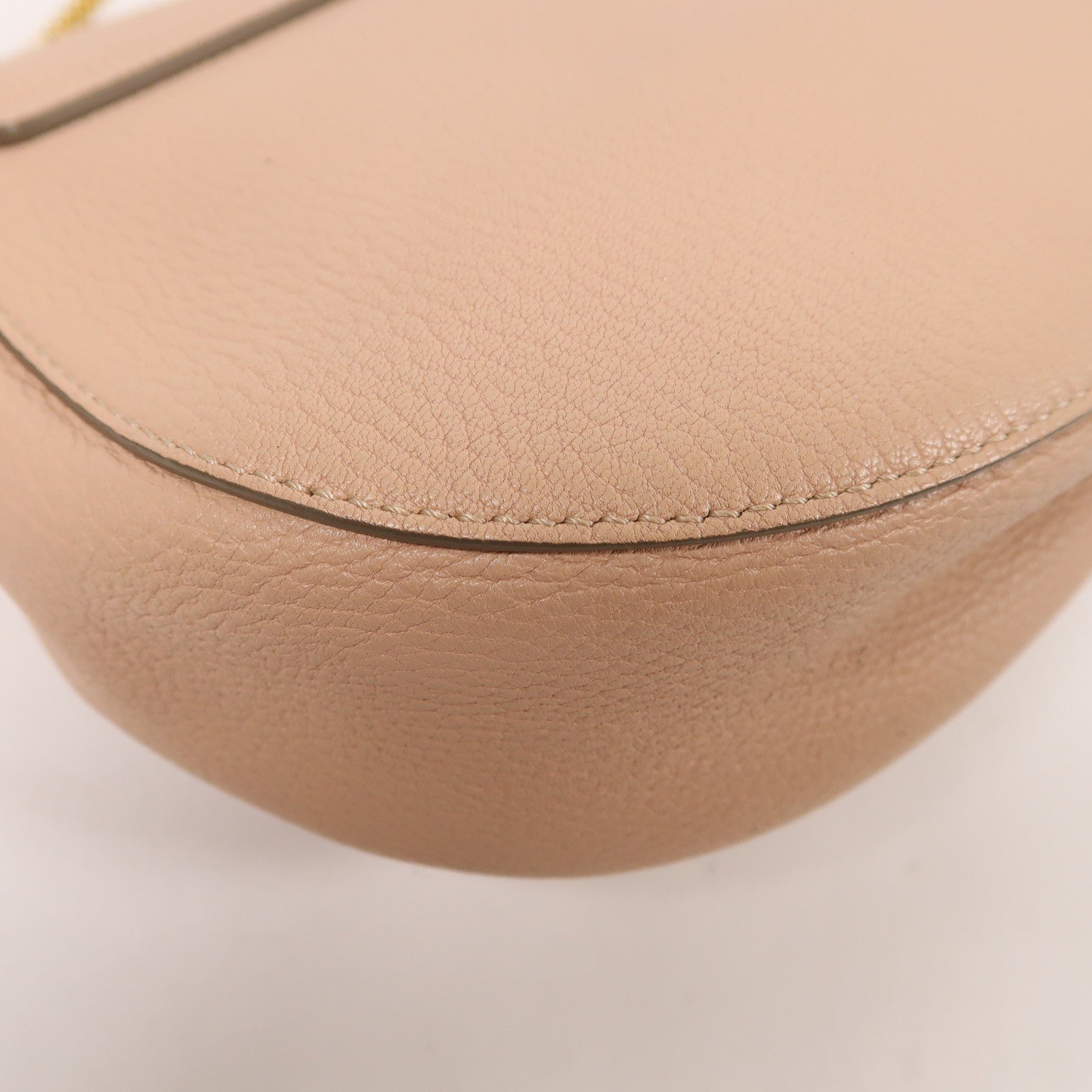 Chloe GHW Drew Shoulder Bag Calfskin Leather Pink