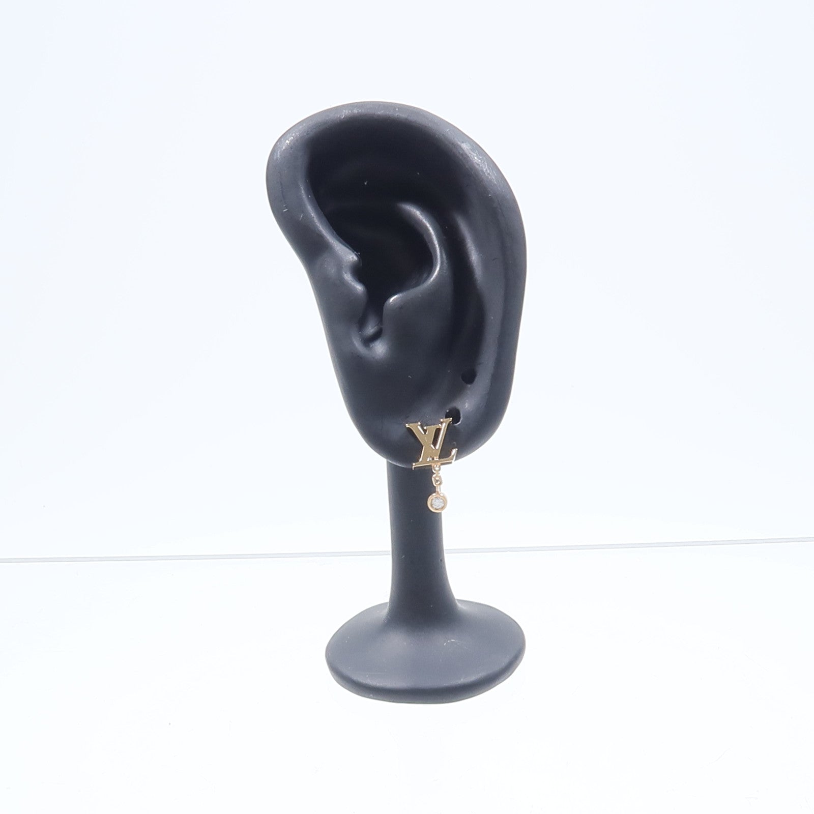 LOUIS VUITTON 18K玫瑰金Idylle Blossom LV Ear Stud鑽石耳環