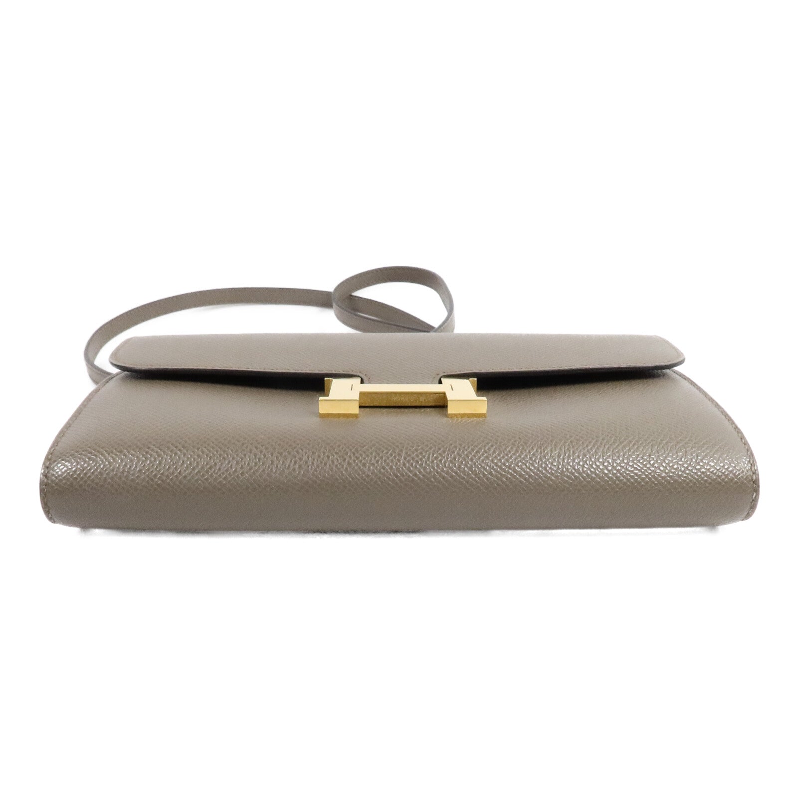 HERMES Epsom皮革Constance To Go肩背袋Etain