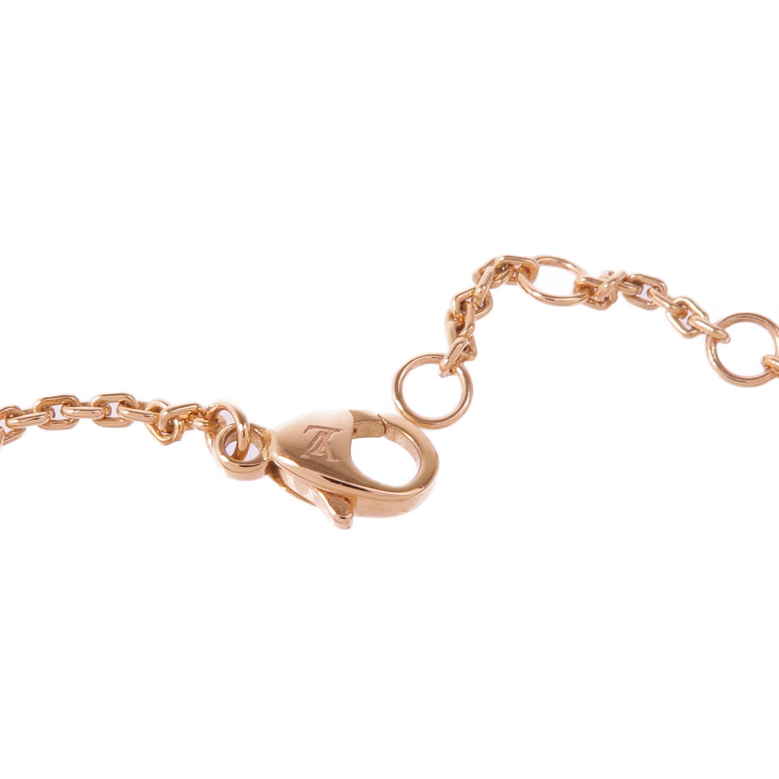 LOUIS VUITTON 18K玫瑰金Idylle Blossom Bracelet鑽石手鏈