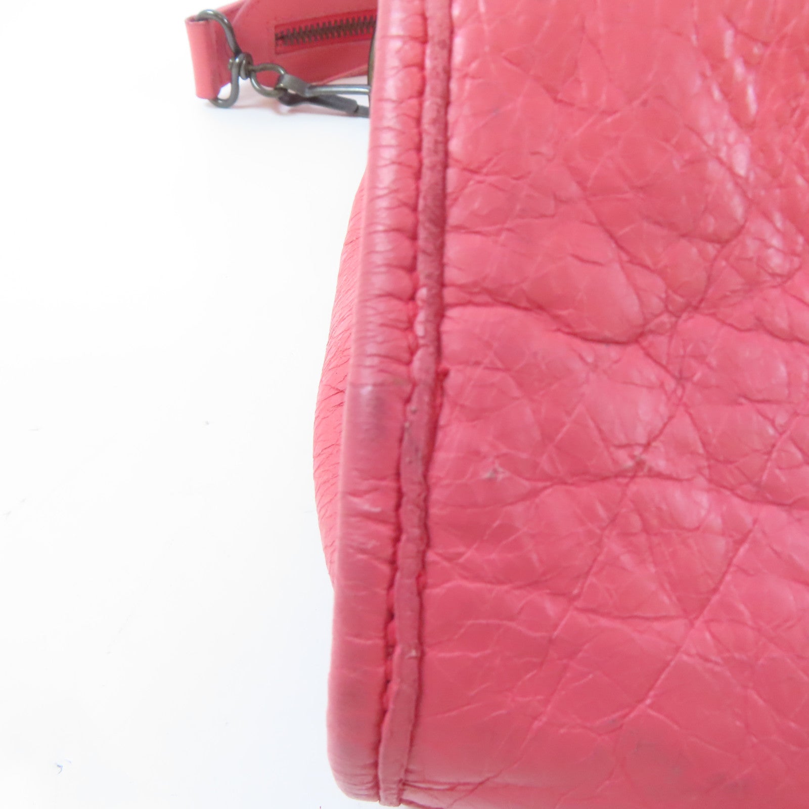 BALENCIAGA 牛皮皮革Classic City Bag黑扣手挽肩背兩用袋粉紅色
