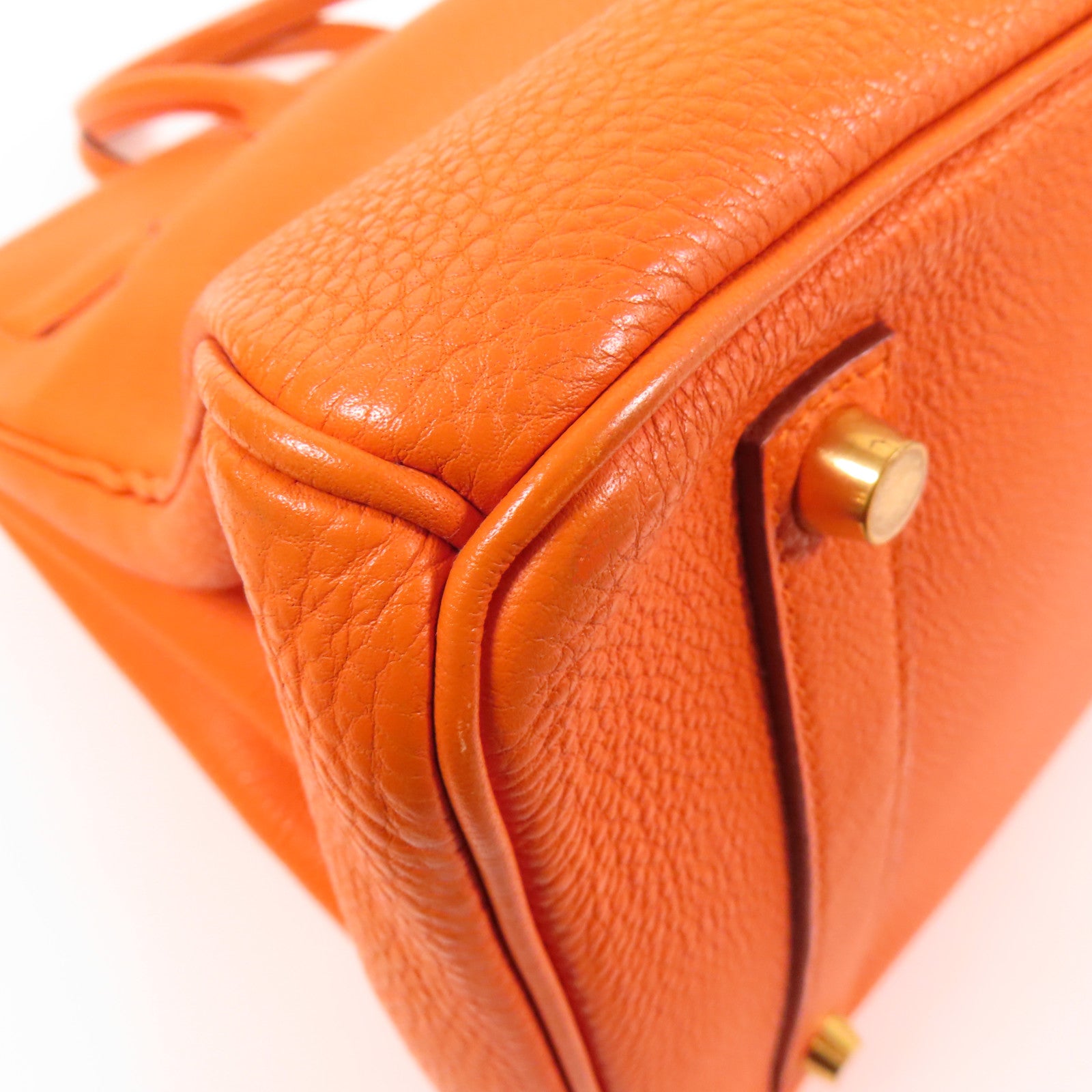 HERMES Togo皮革Birkin 35金扣手挽袋Orange