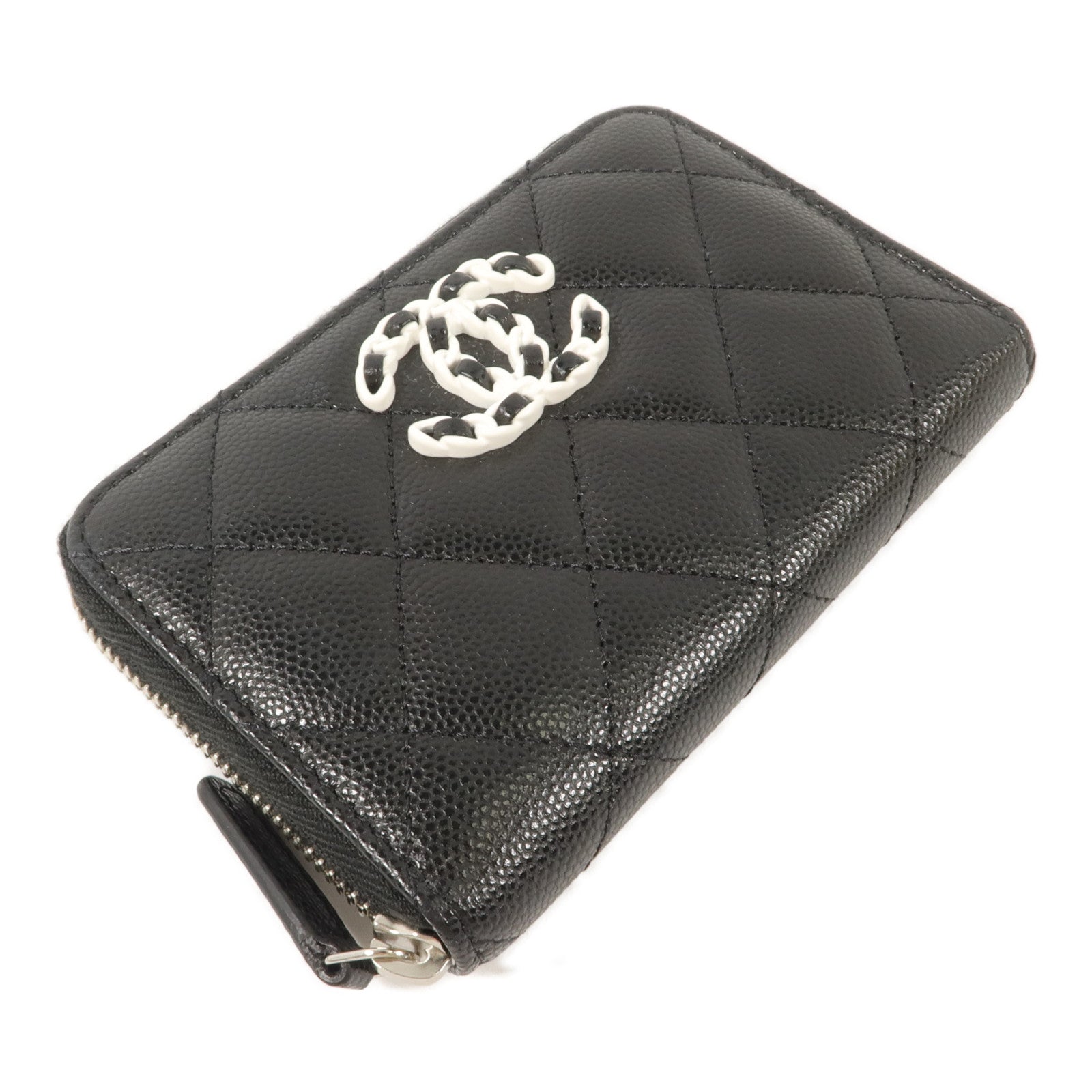 CHANEL 牛皮皮革Zipped Coin Card Holder錢包