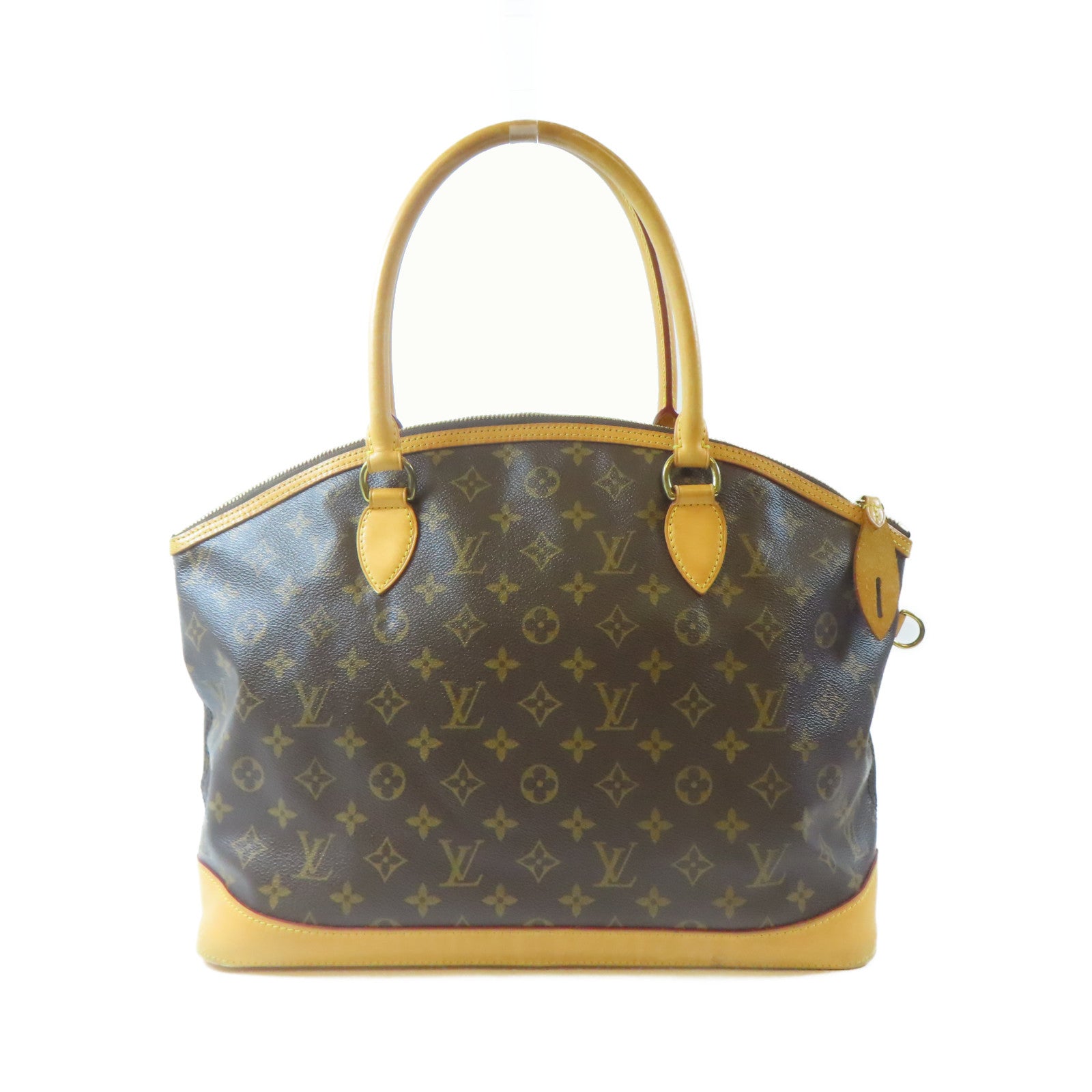 LOUIS VUITTON 【激減優惠】Monogram Lockit Horizontal金扣肩背袋啡色