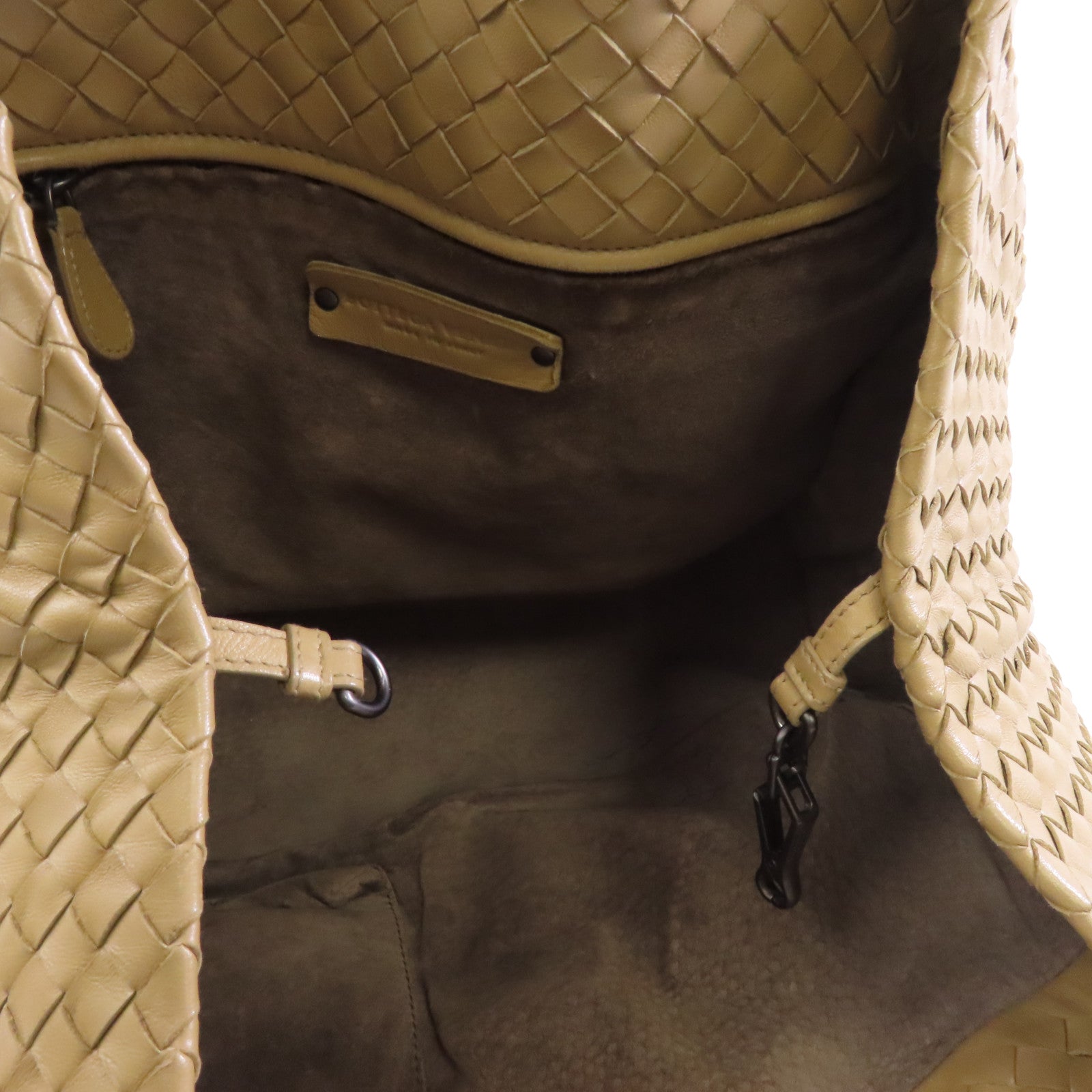 BOTTEGA VENETA 羊皮皮革Shoulder Bag肩背袋卡其色