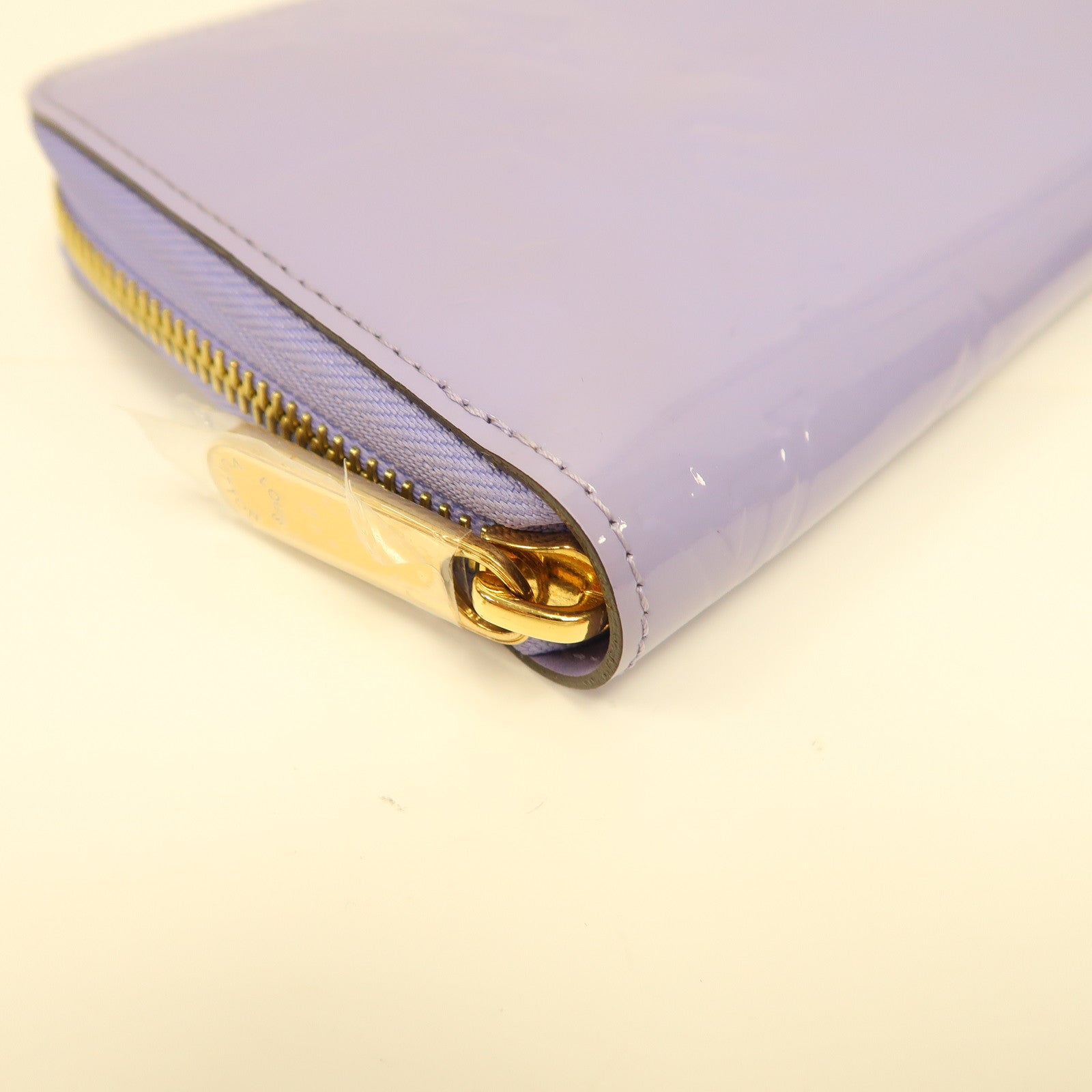 LOUIS VUITTON 【激減優惠】Vernis Zipper Long Wallet金扣長錢包淡紫色