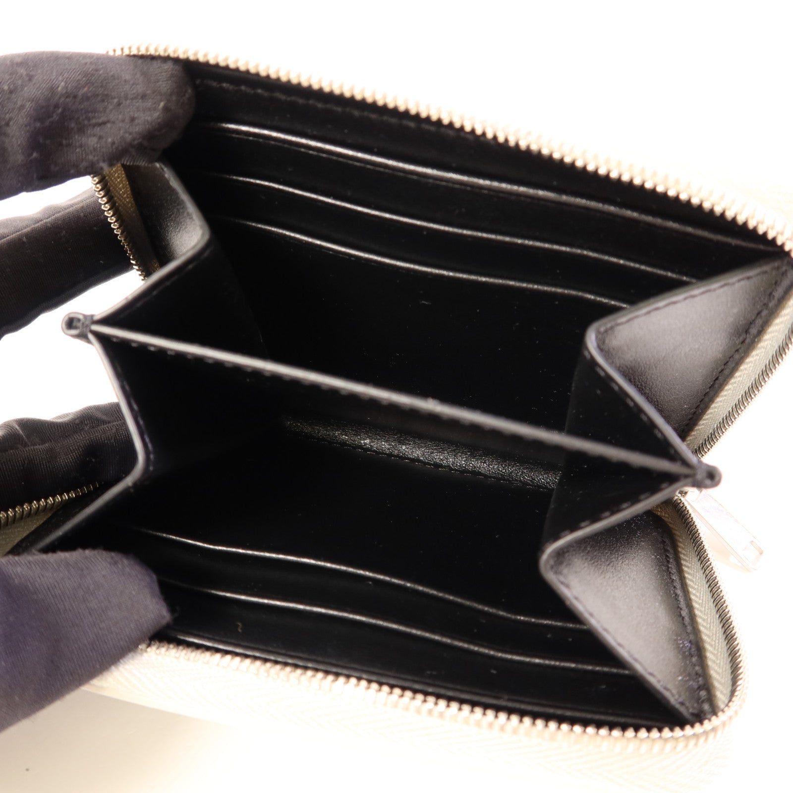 CELINE 牛皮皮革Wallet銀扣錢包