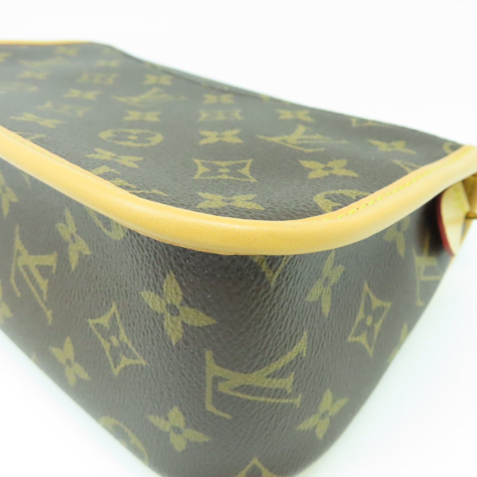 LOUIS VUITTON Monogram Diane金扣肩背袋啡色