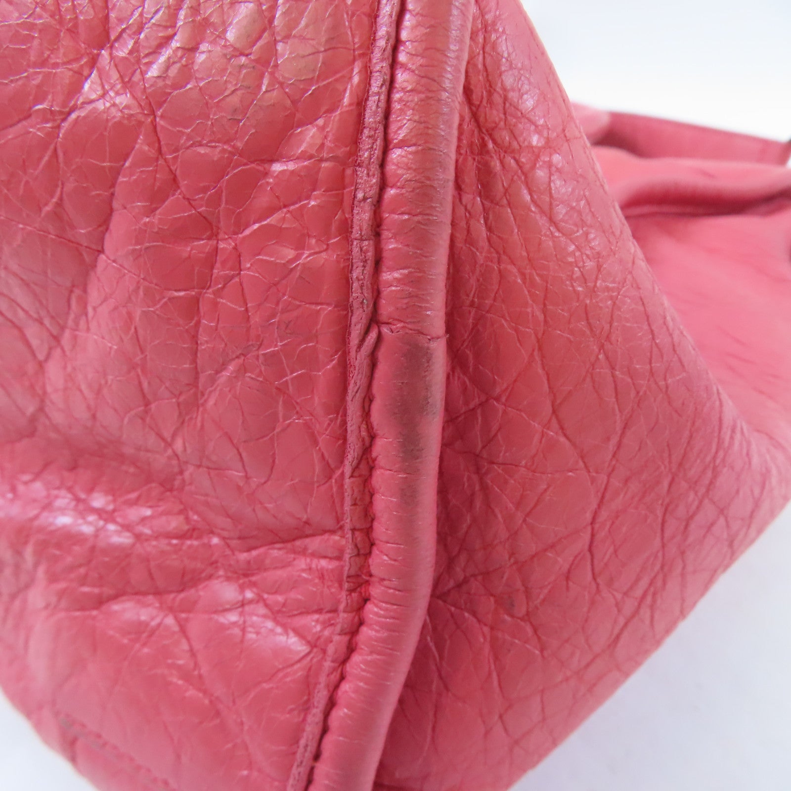 BALENCIAGA 牛皮皮革Classic City Bag黑扣手挽肩背兩用袋粉紅色