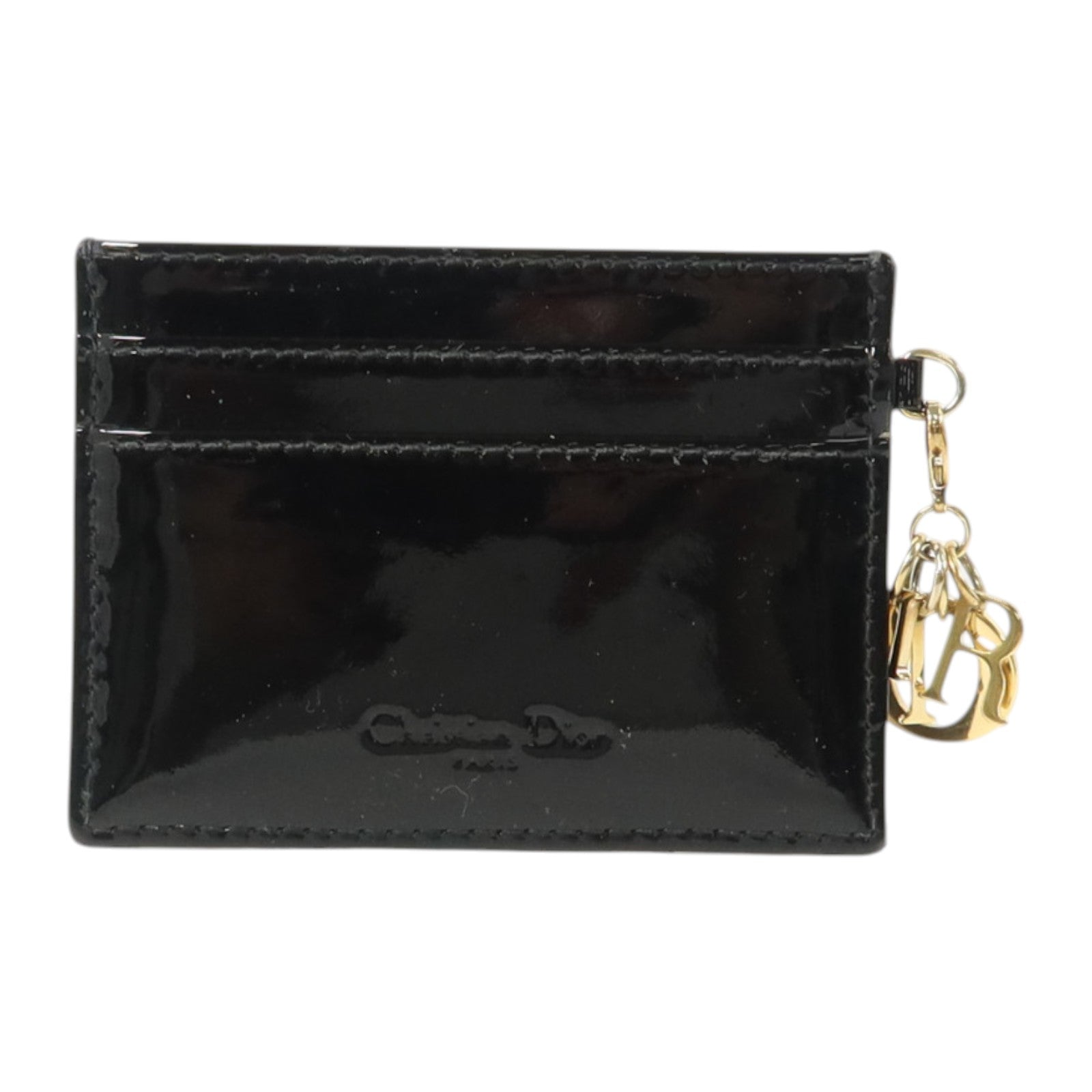 Dior 【激減優惠】漆皮皮革Lady Dior Card Case金扣卡片套