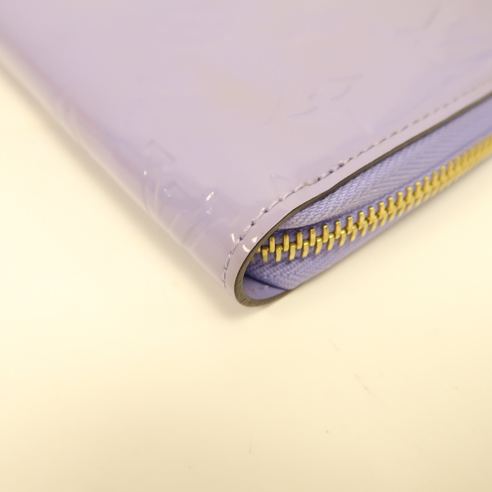 LOUIS VUITTON 【激減優惠】Vernis Zipper Long Wallet金扣長錢包淡紫色