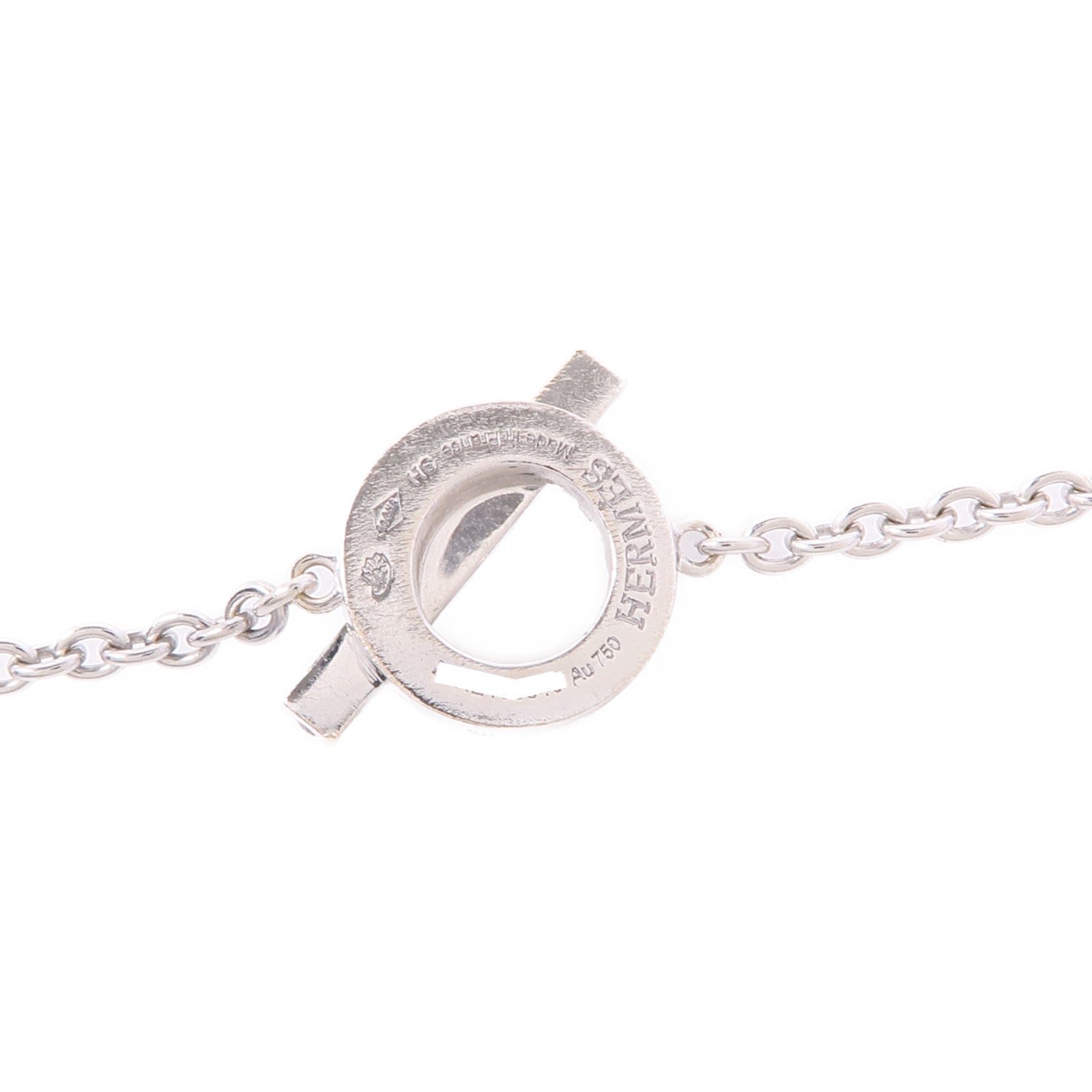 HERMES 18K白金Finesse Bracelet鑽石手鏈