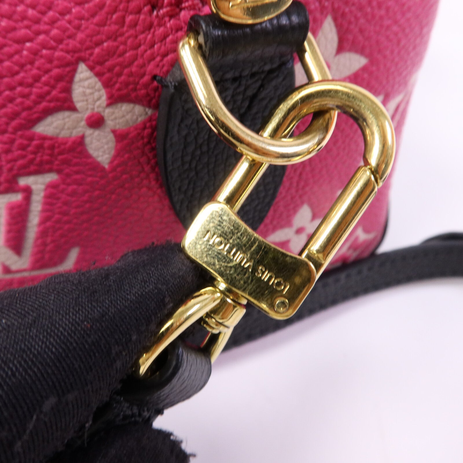 LOUIS VUITTON Monogram Empreinte Speedy Bandouliere 20金扣手挽肩背兩用袋