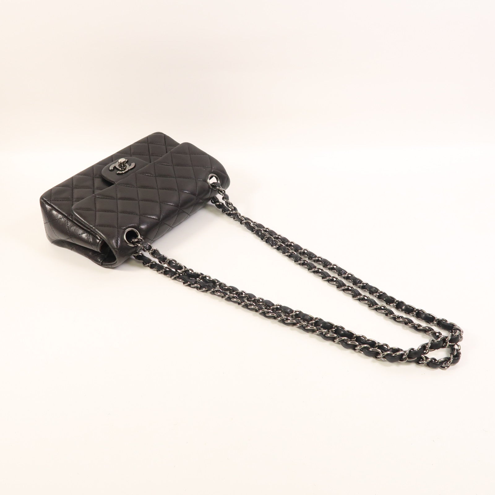 CHANEL 羊皮皮革Mini Classic 20鏈帶肩背袋