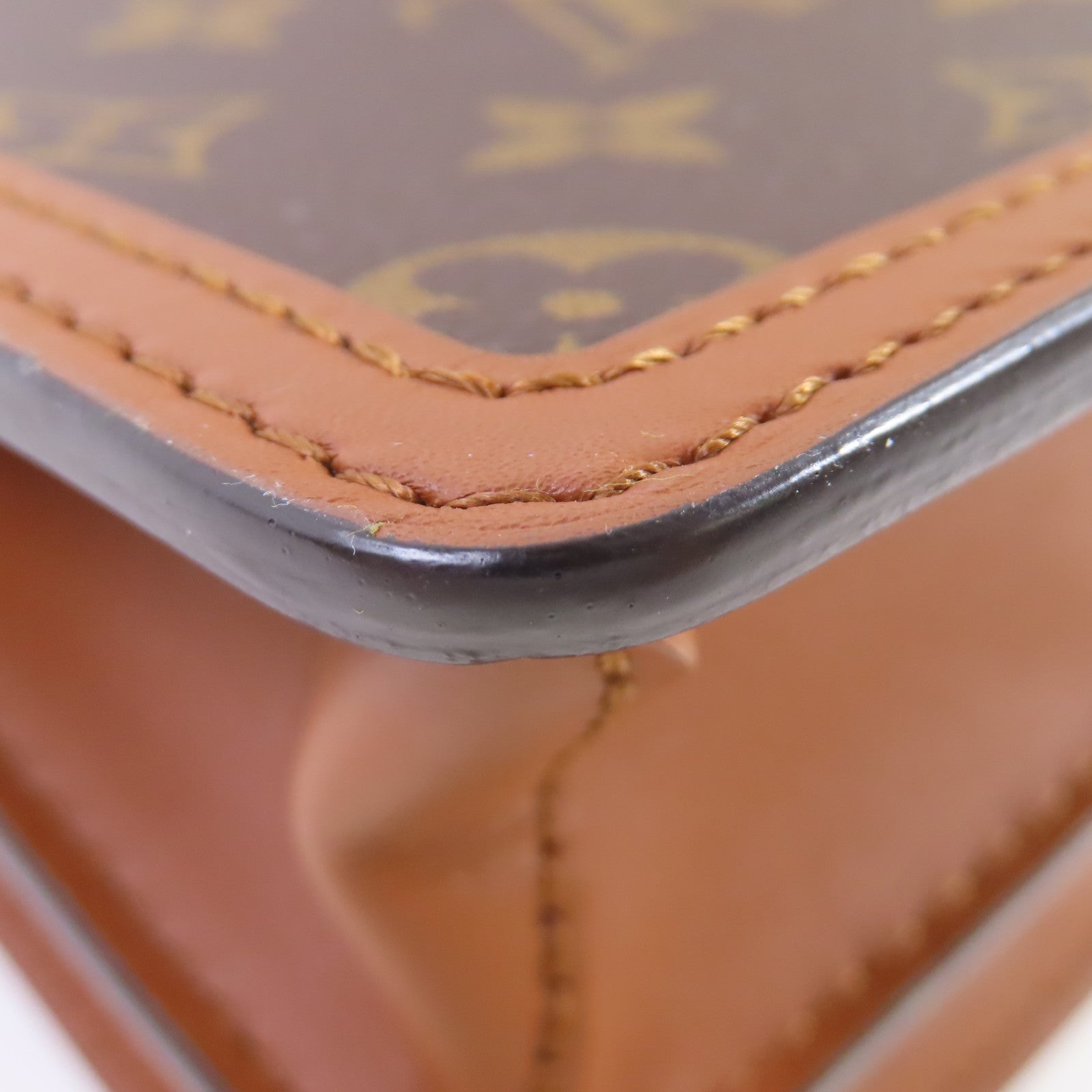 LOUIS VUITTON Monogram Reverse Dauphine Shoulder Bag肩背袋啡色