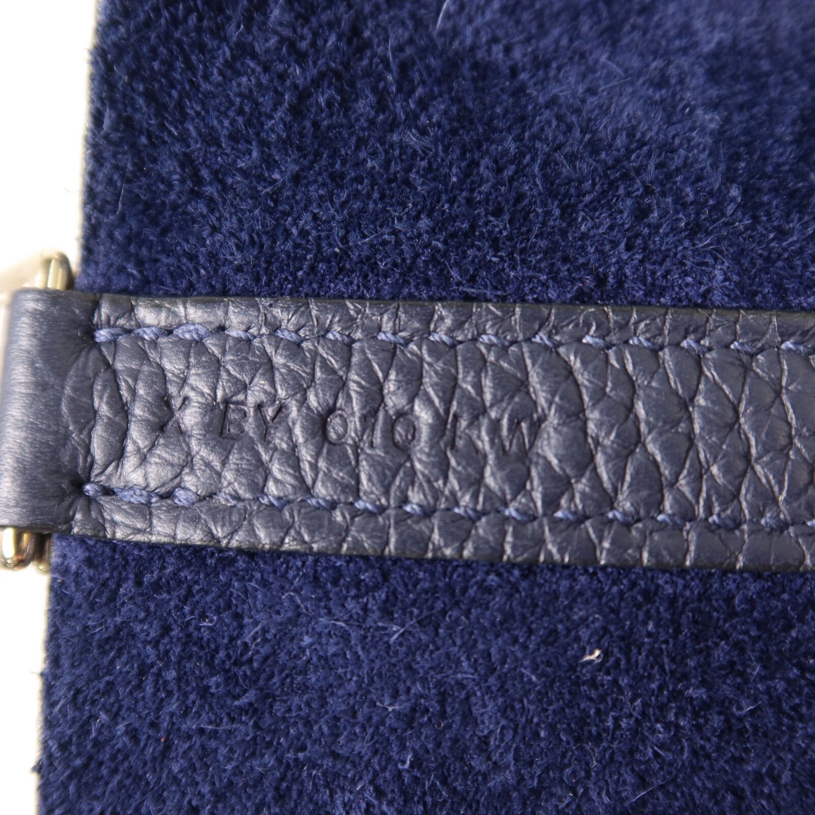 HERMES Clemence皮革Picotin MM扣手挽袋Bleu Nuit