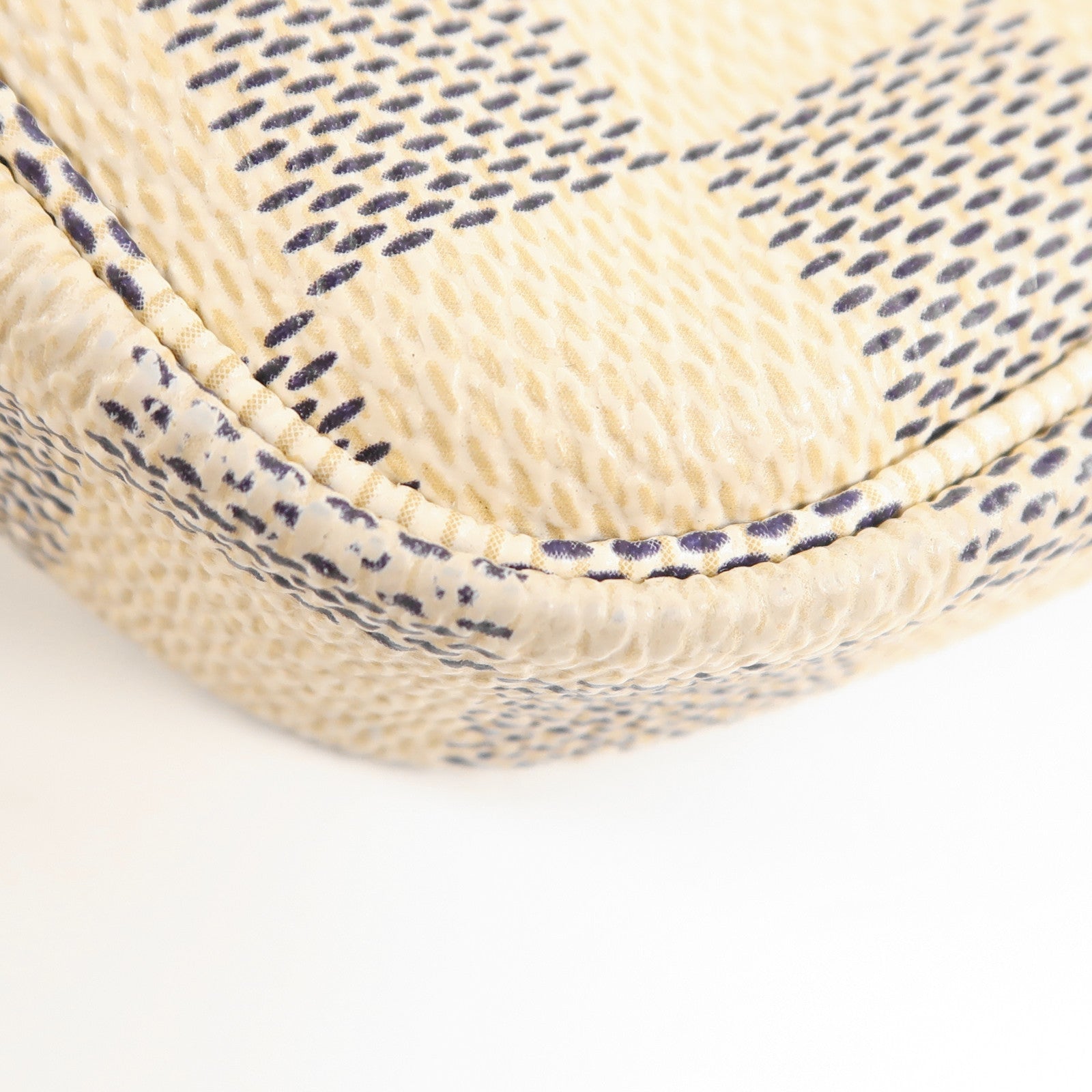 LOUIS VUITTON Damier Azur Mini Pochette Accessoires金扣鏈帶手挽袋