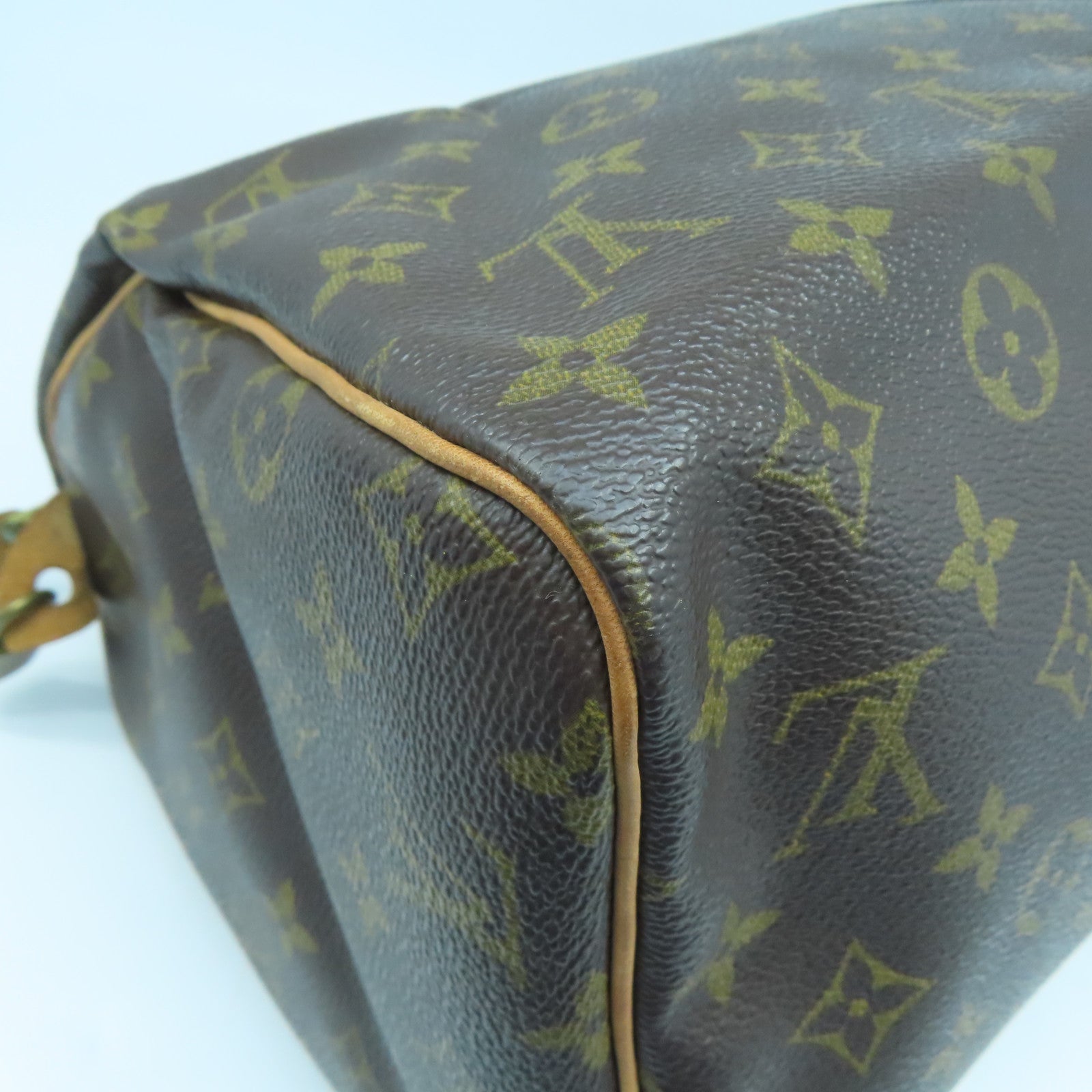 LOUIS VUITTON 【激減優惠】Monogram Speedy 30金扣手挽袋啡色