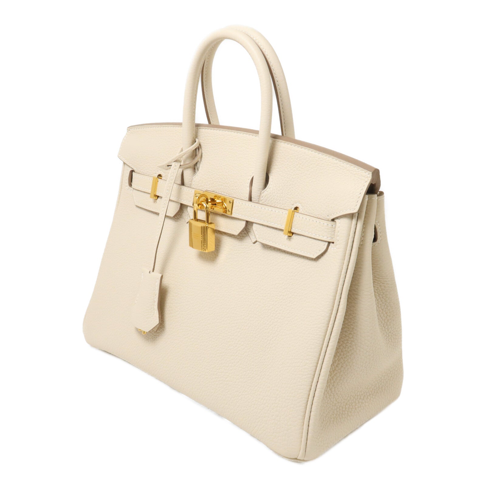 HERMES Togo皮革Birkin 25手挽袋Craie