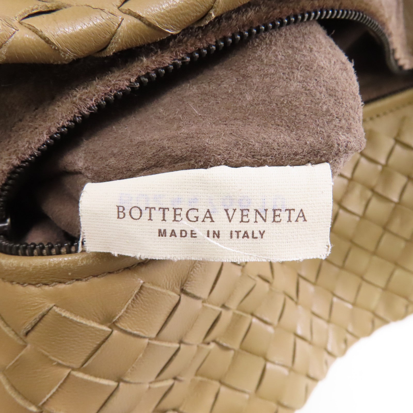 BOTTEGA VENETA 羊皮皮革Shoulder Bag肩背袋卡其色