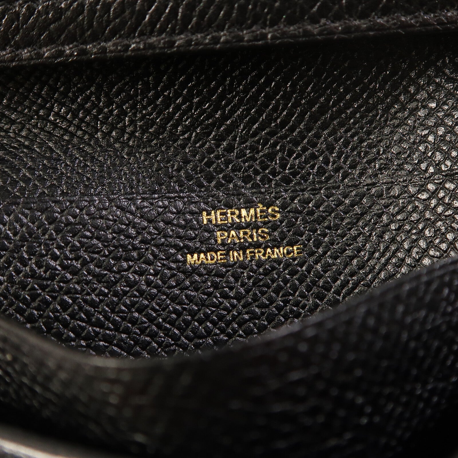 HERMES 【激減優惠】Epsom皮革Bearn Compact Wallet金扣錢包