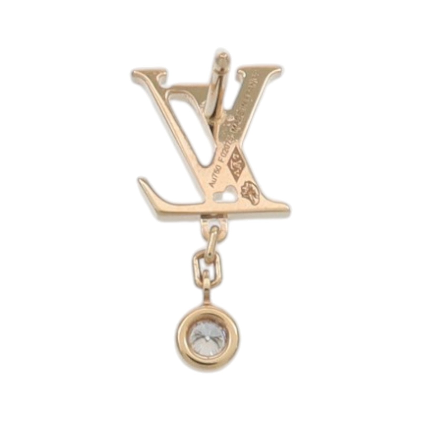 LOUIS VUITTON 18K玫瑰金Idylle Blossom LV Ear Stud鑽石耳環
