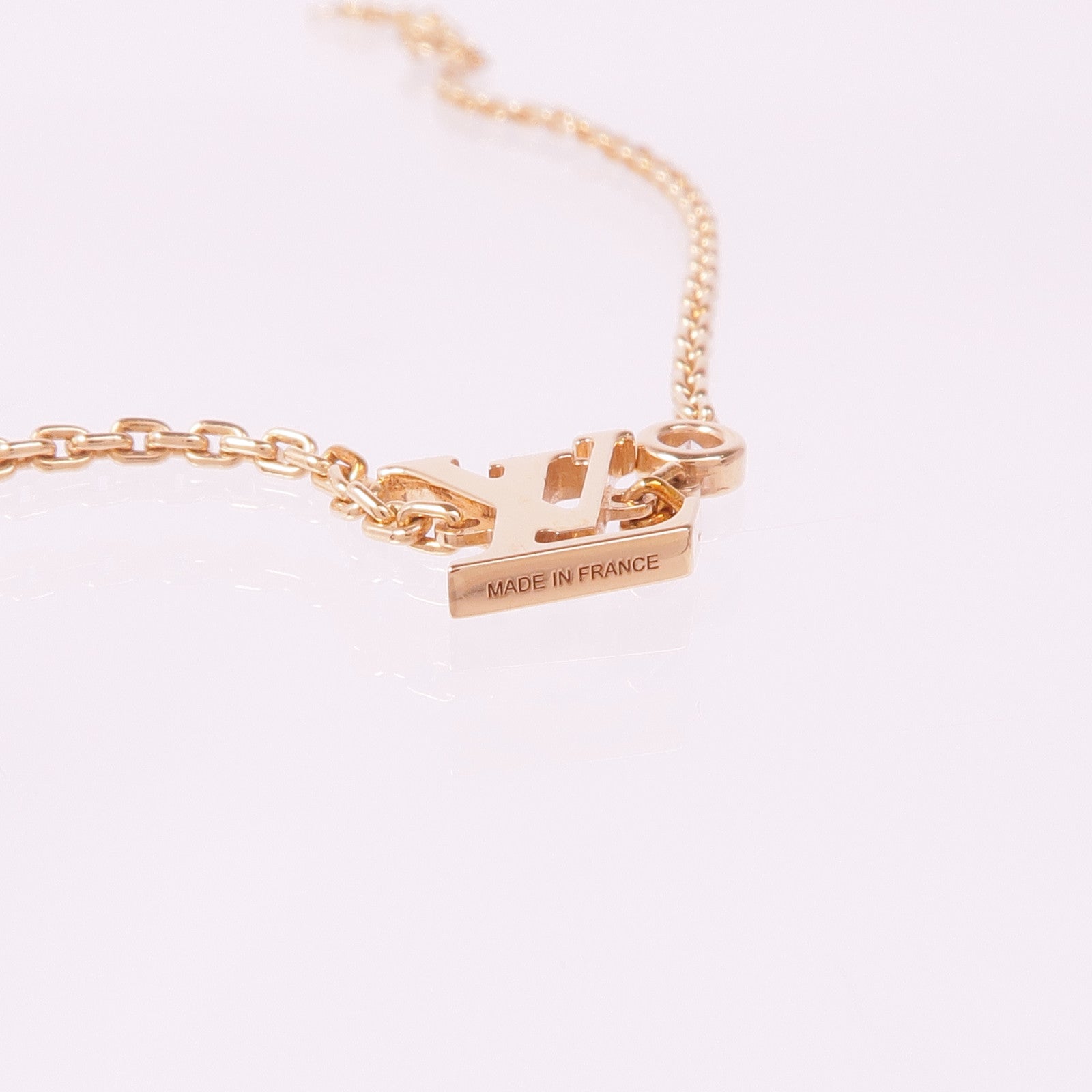 LOUIS VUITTON 18K玫瑰金Idylle Blossom Bracelet鑽石手鏈