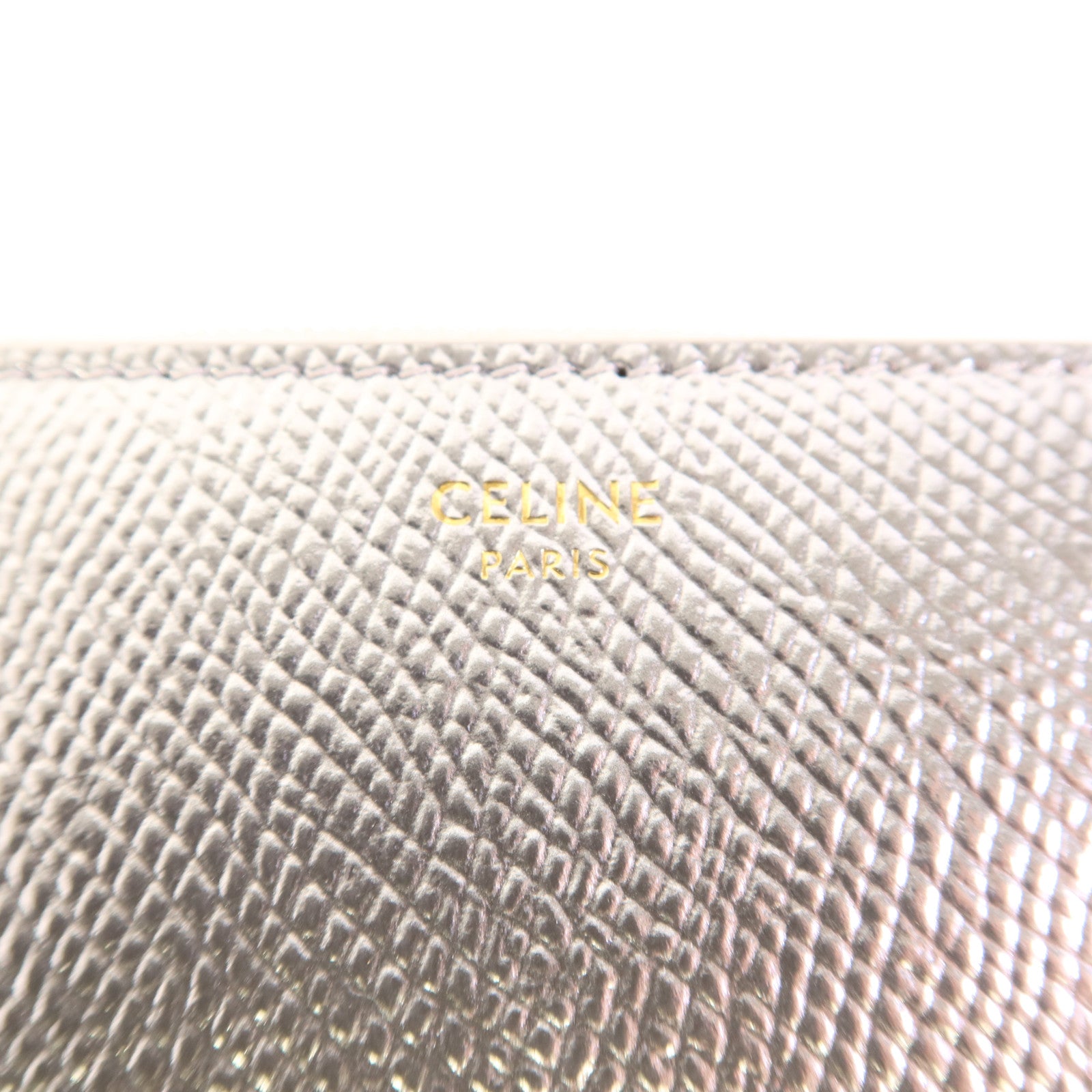 CELINE 牛皮皮革Wallet銀扣錢包