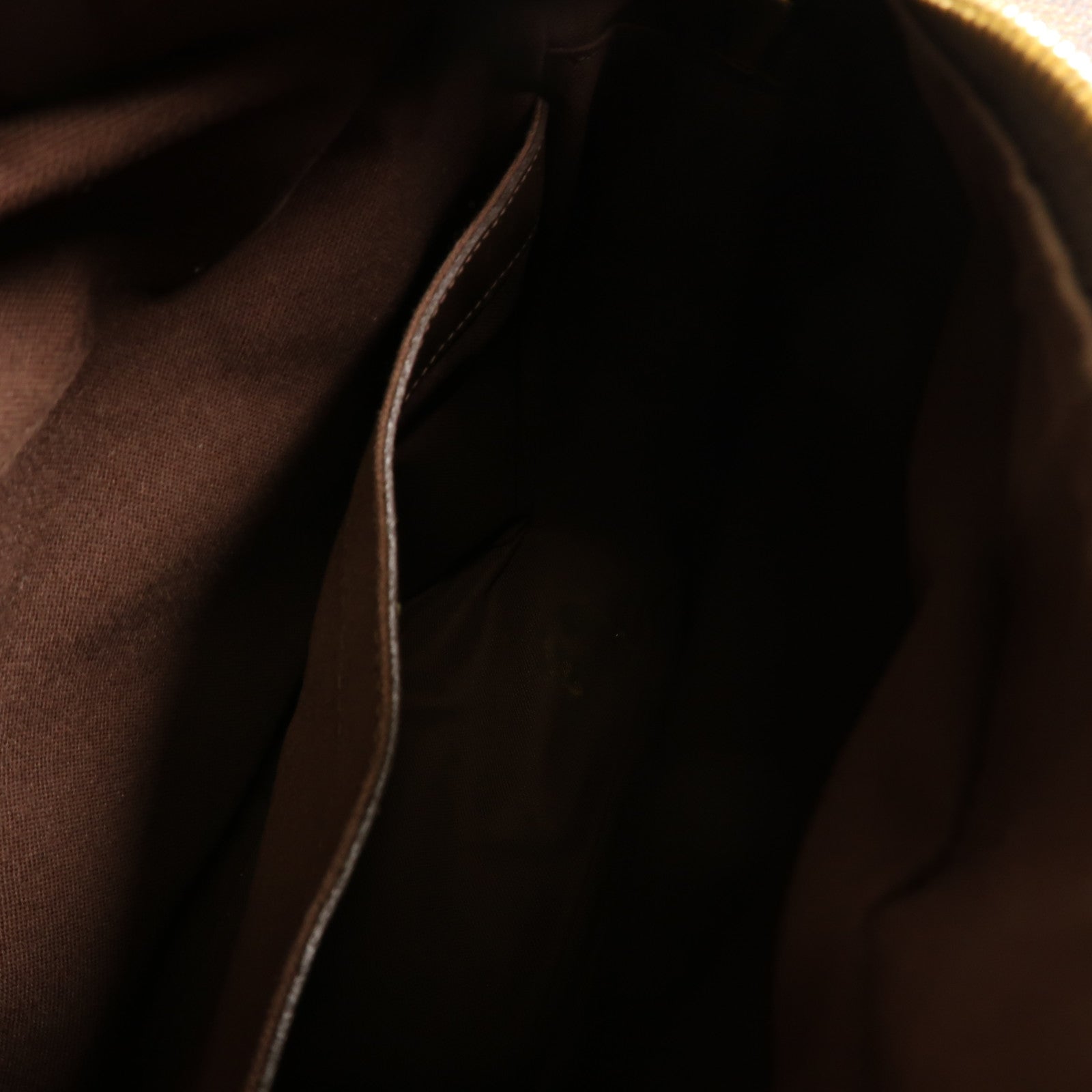 LOUIS VUITTON Damier Naviglio金扣肩背袋棕色