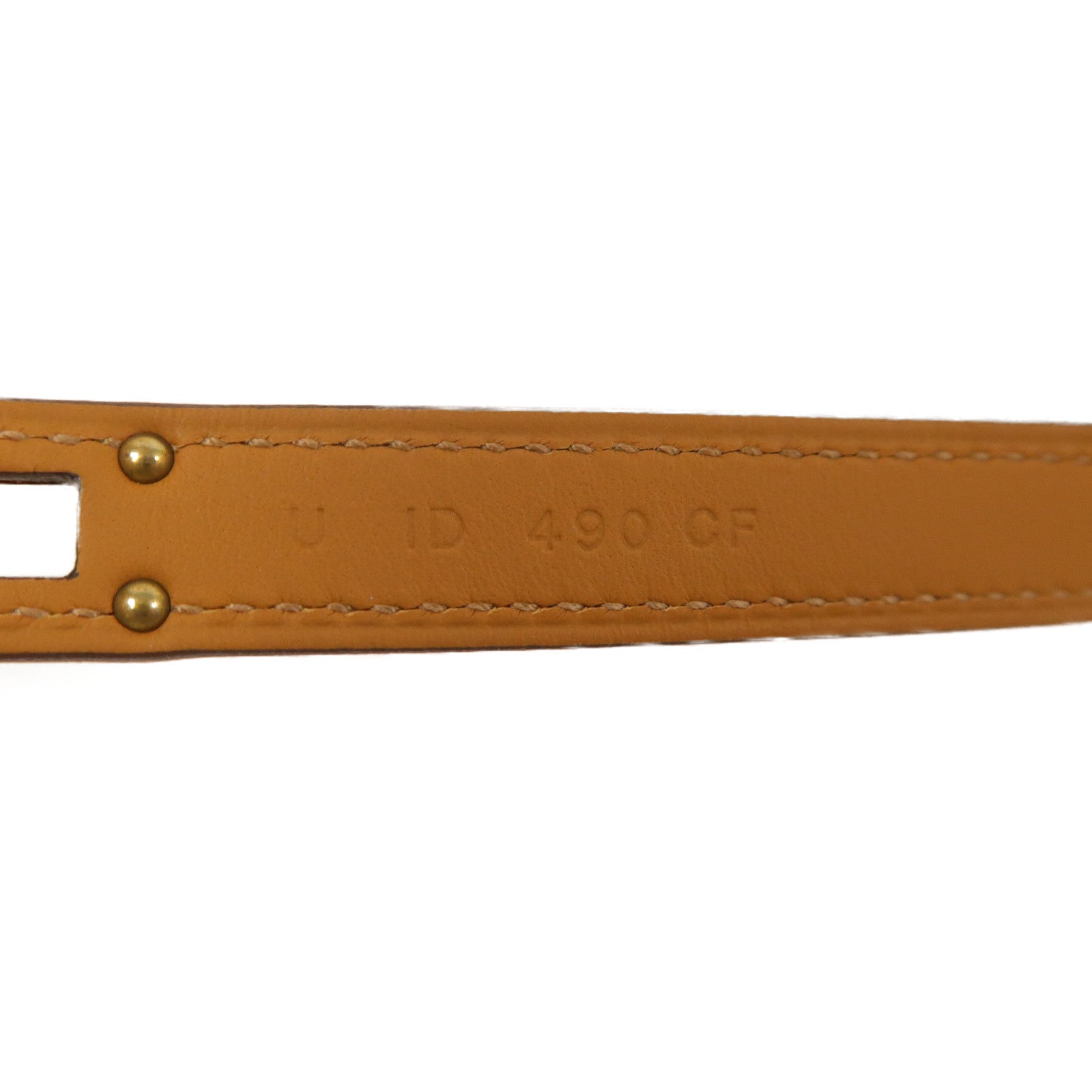 HERMES Swift皮革Kelly Double Tour Bracelet金扣手環杜鵑粉色